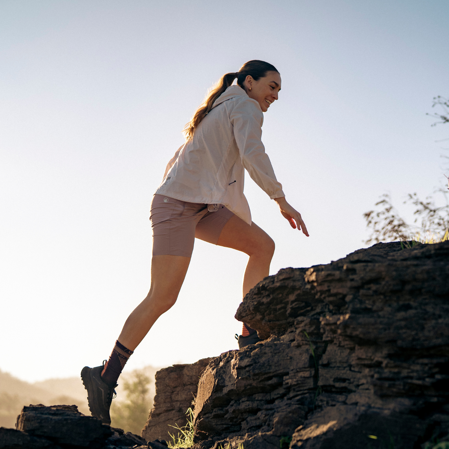 Short Mujer Air Q-Dry Shorts Celeste Oscuro Lippi