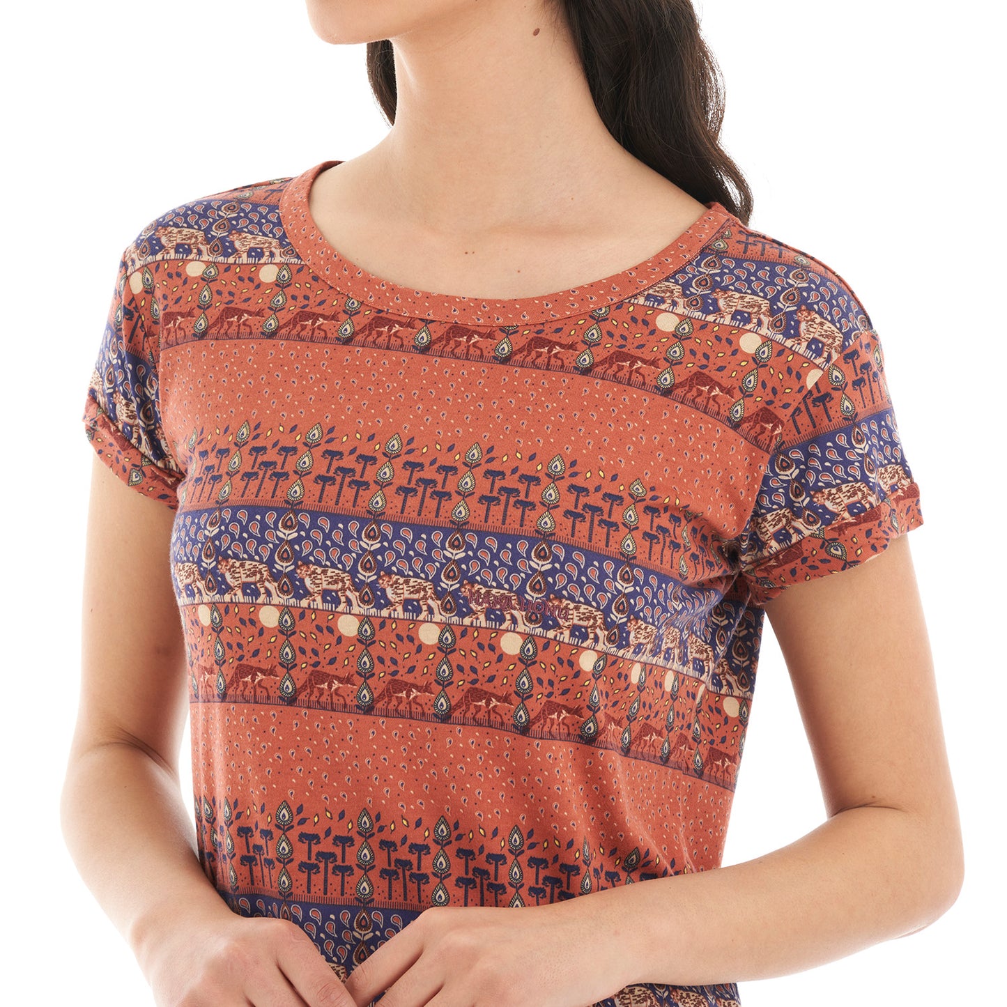 Vestido Mujer Palomita Damasco print Haka Honu