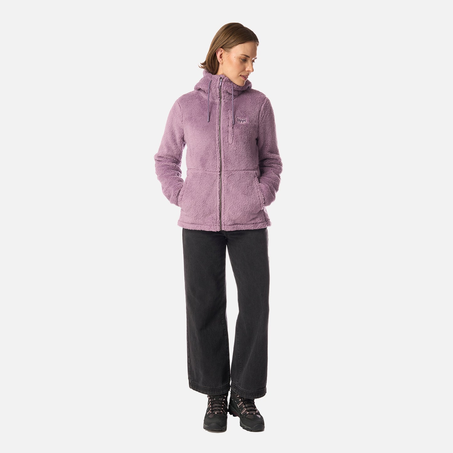 Polar Mujer Bear Shaggy-Pro Hoody Jacket Purpura Claro Lippi
