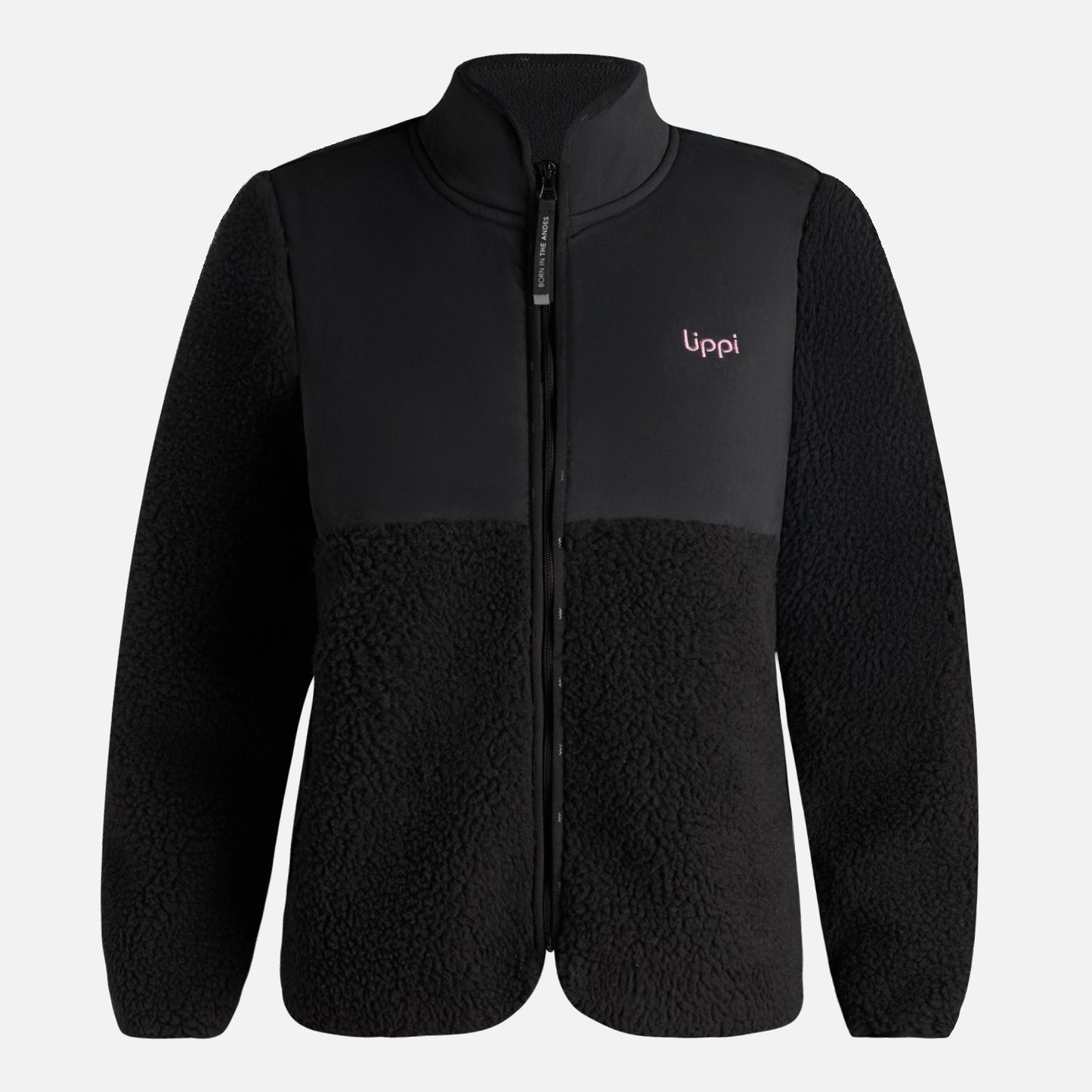 Polar Teen Girl Glaciar Sherpa-pro Jacket Negro Lippi