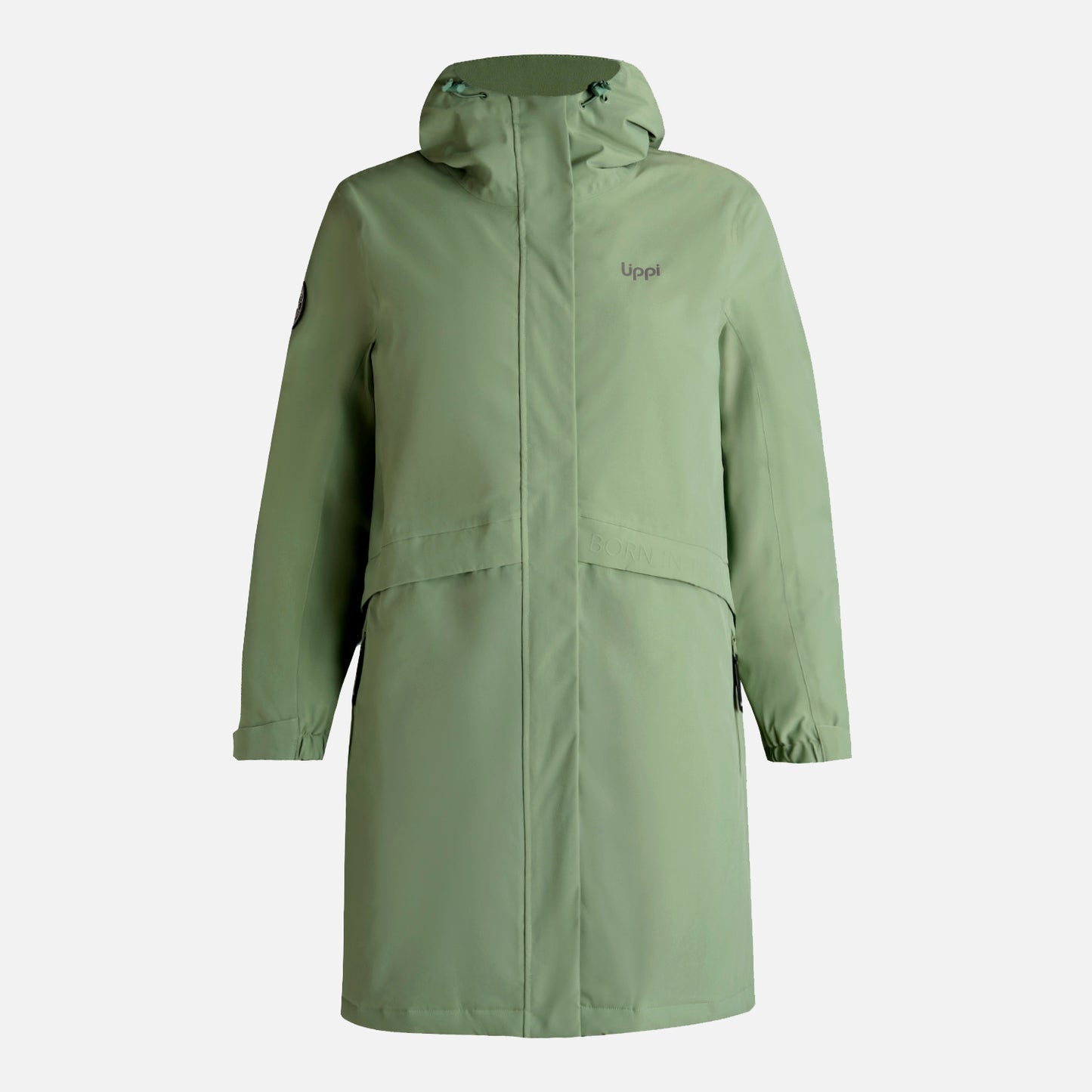 Chaqueta Mujer Mountains Live B-Dry Down Long Jacket Jade Oscuro Lippi