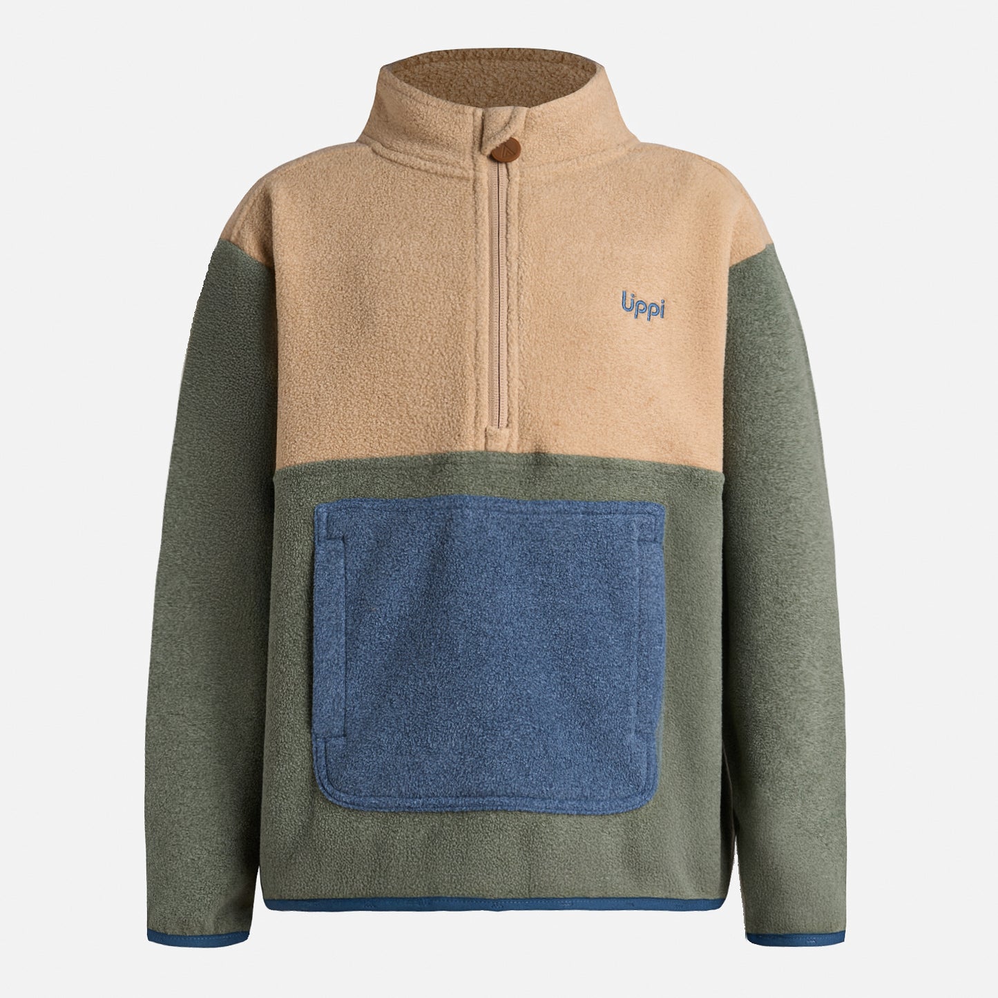 Polar Niño Forest 14 Zip Sweatshirt Jade Oscuro Lippi
