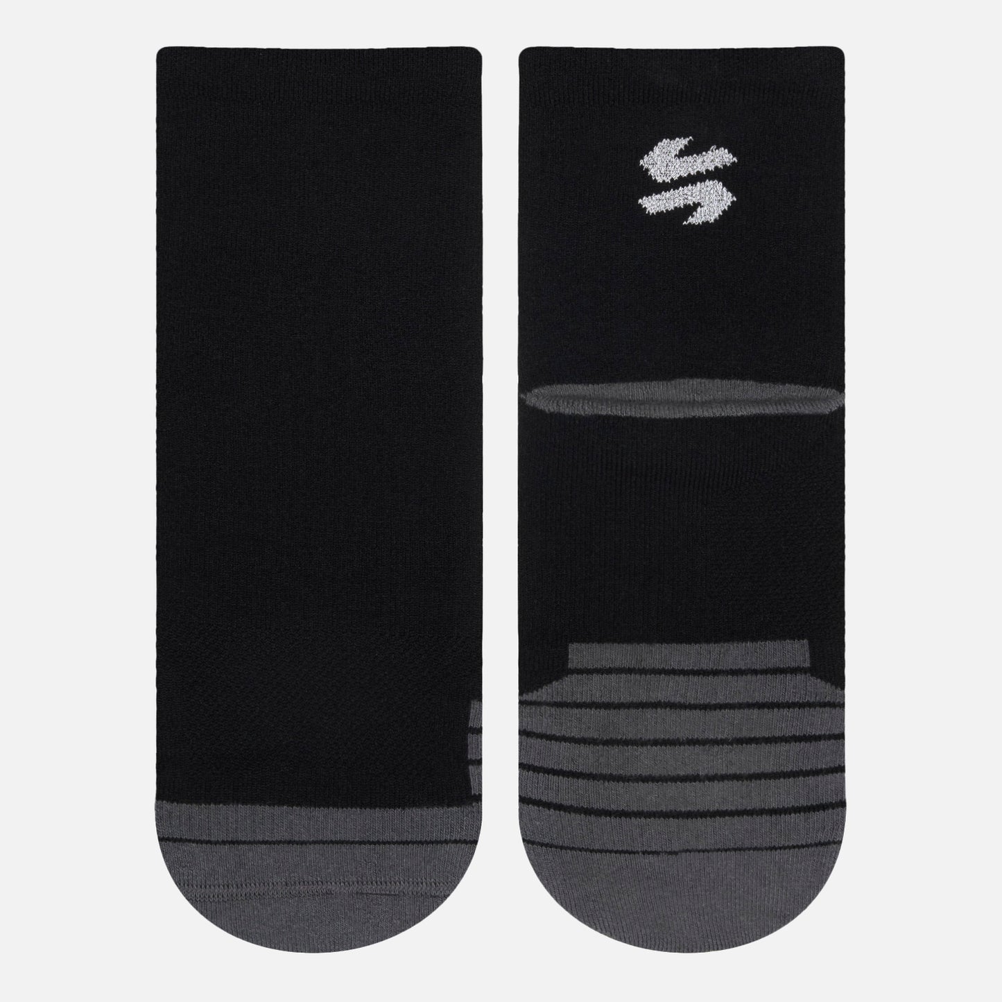 Calcetines Hombre Stride Running Mid Socks Negro Vulcano