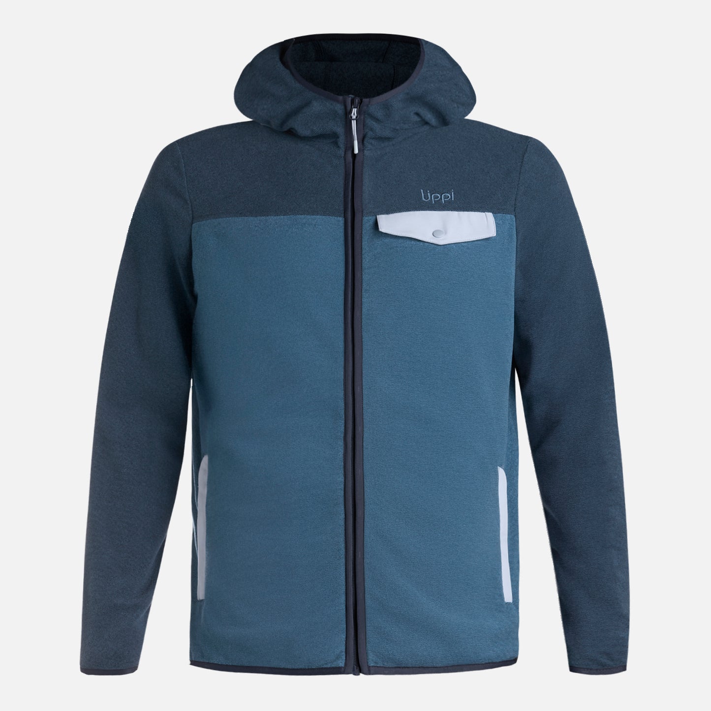 Polar Hombre Fireplace Full Zip Hoody Sweatshirt Azul Oscuro Lippi