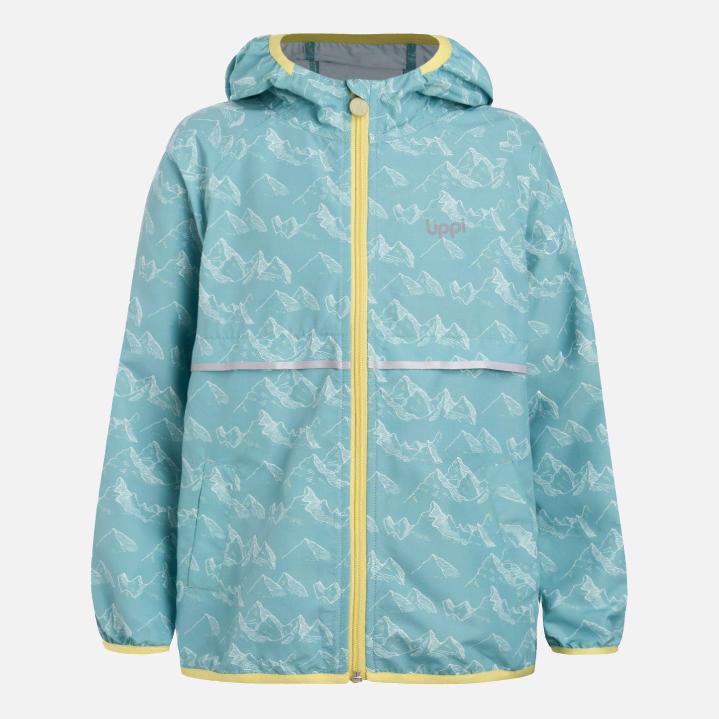 Chaqueta Niño Nightfall Windbreaker Hoody Jacket Print Turquesa Lippi
