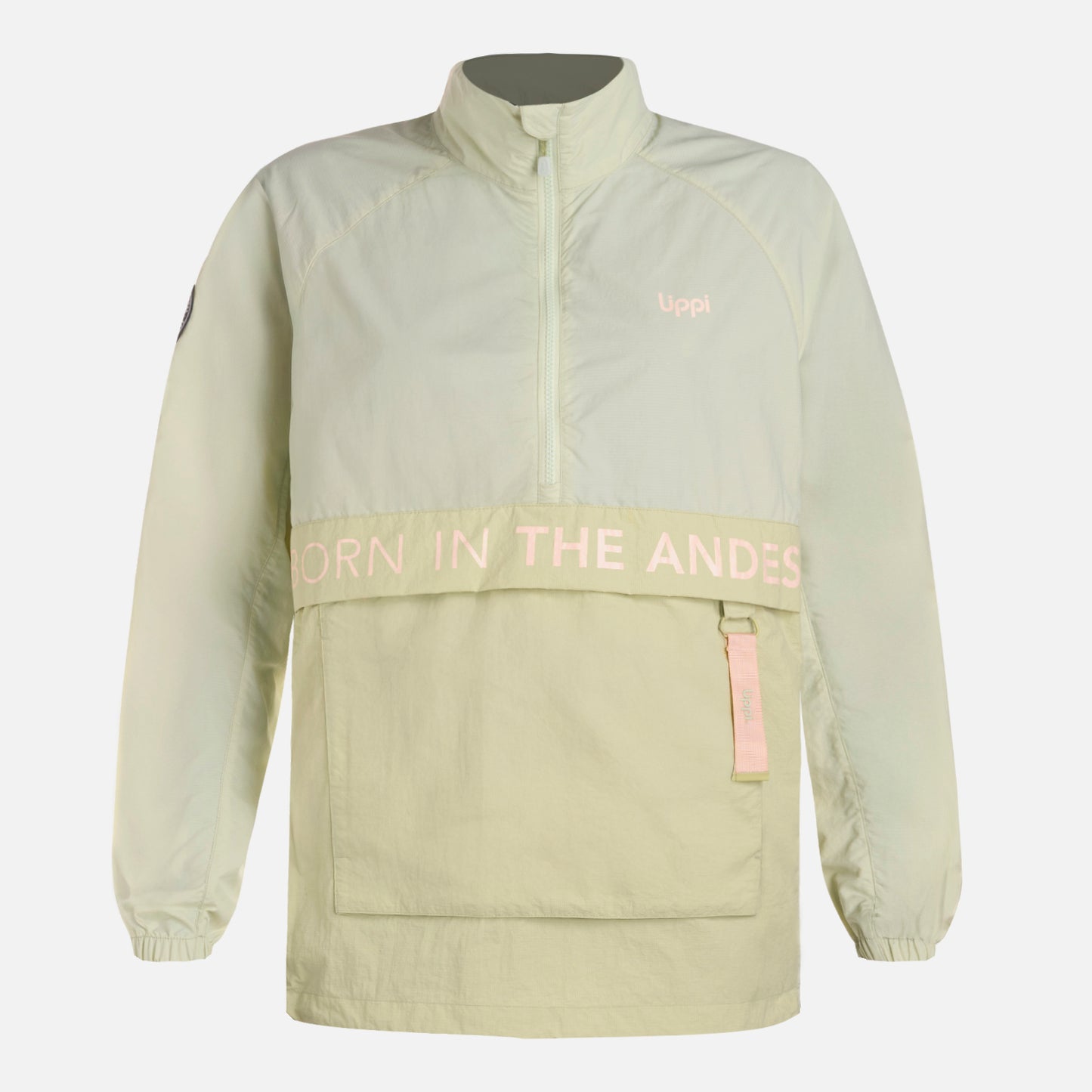 Chaqueta Mujer WindCity WindBreaker 1/4 Zip Jacket Verde Claro Lippi