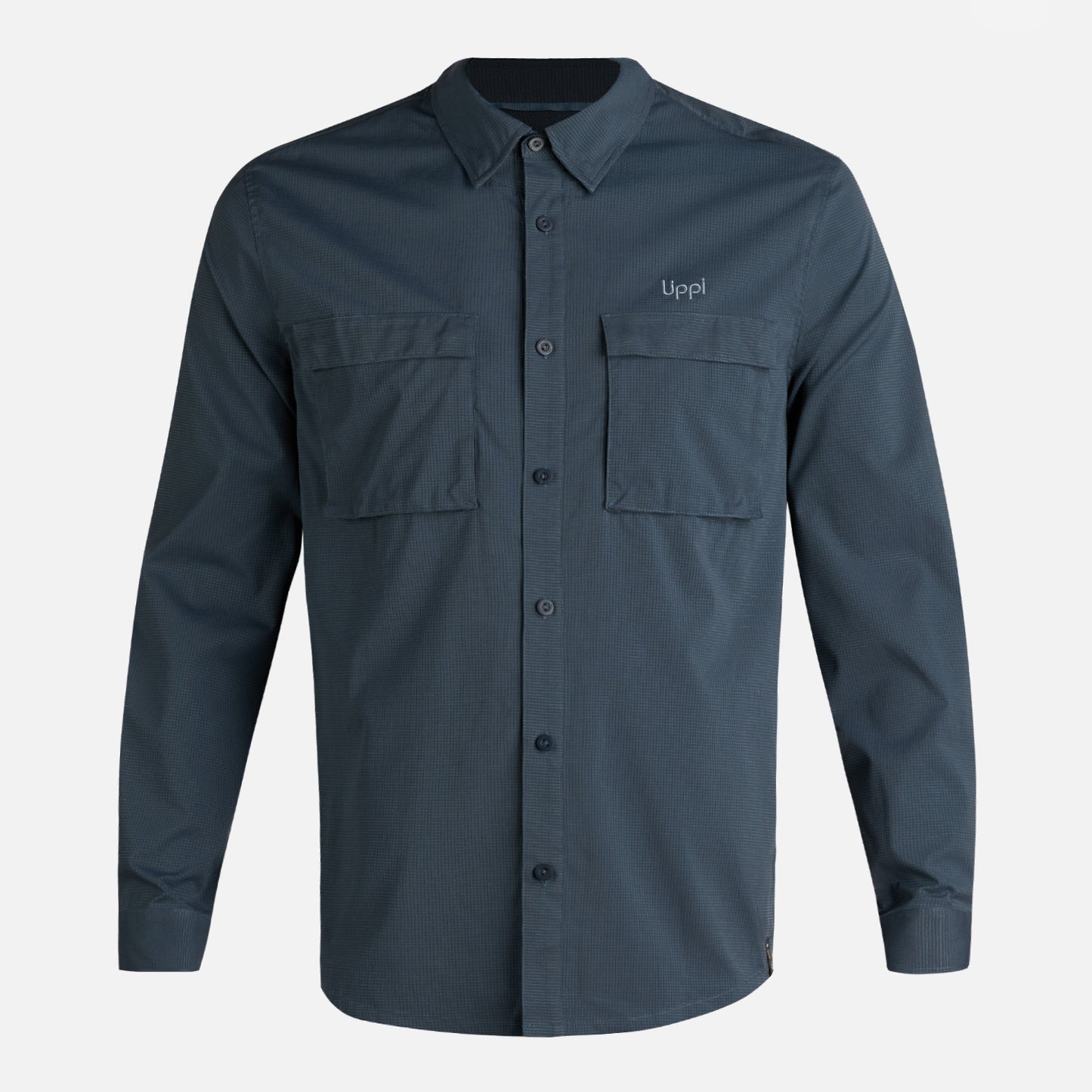 Camisa Hombre Rosselot Long Sleeve Q-Dry Shirt Azul Marino Lippi