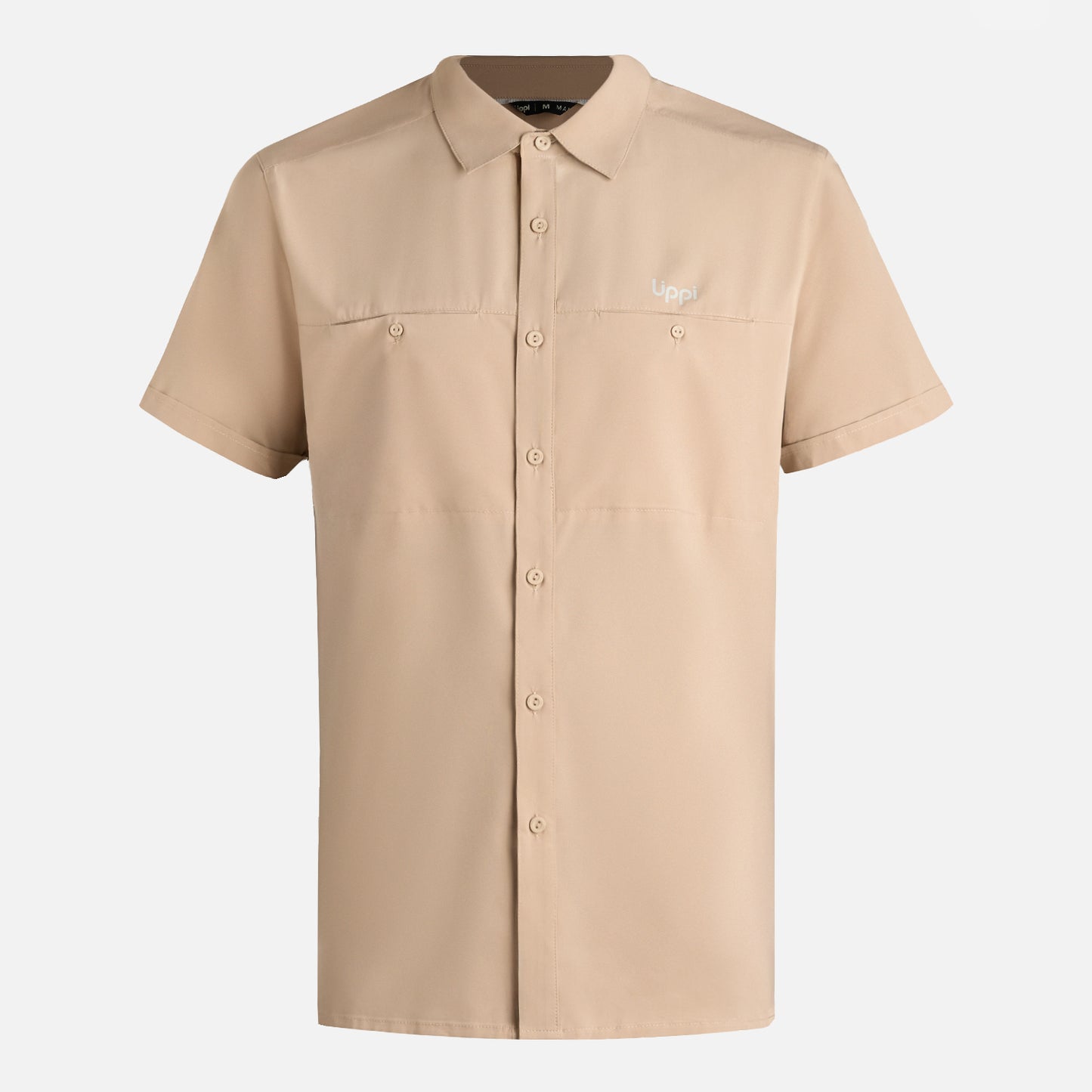 Camisa Hombre Wallace Short Sleeve Q-Dry Shirt Beige Lippi