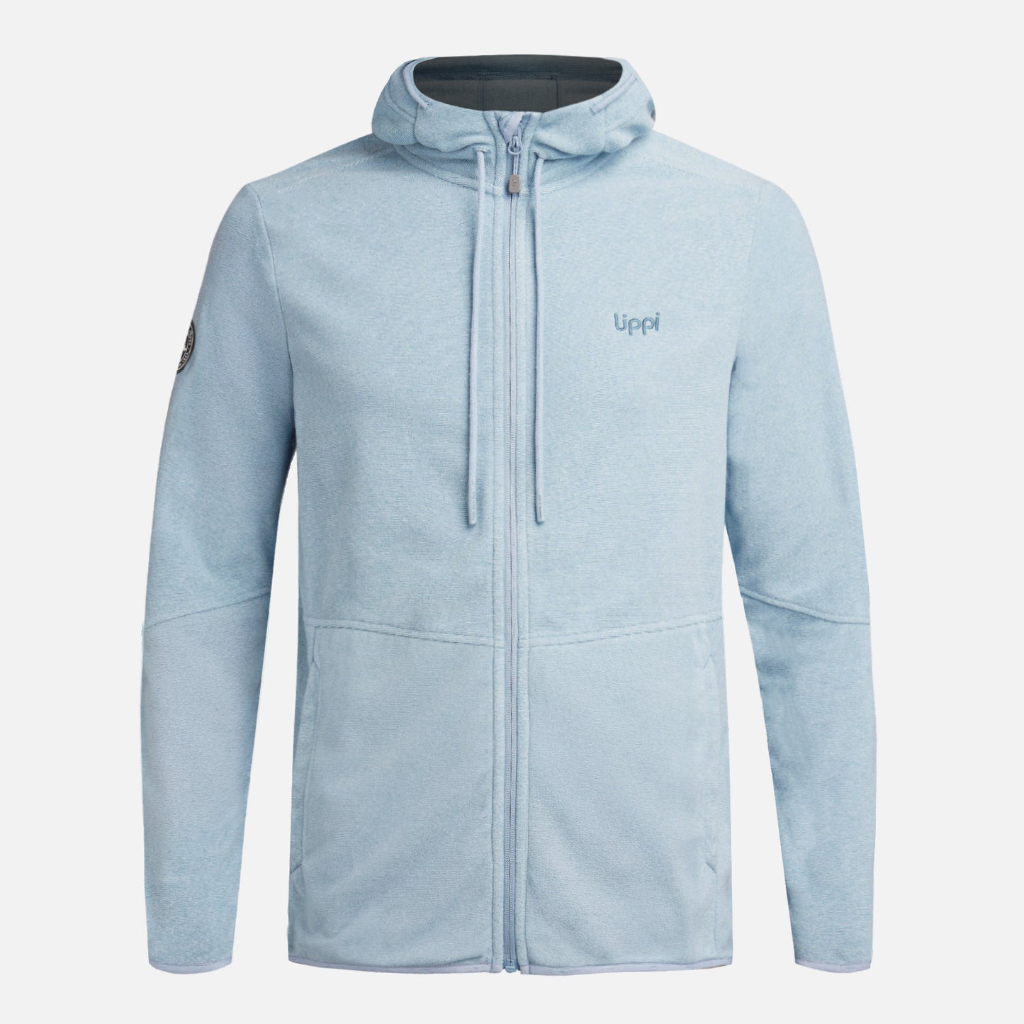 Polar Hombre Stripes Nano-F Full Zip Hoody Azul Piedra Lippi
