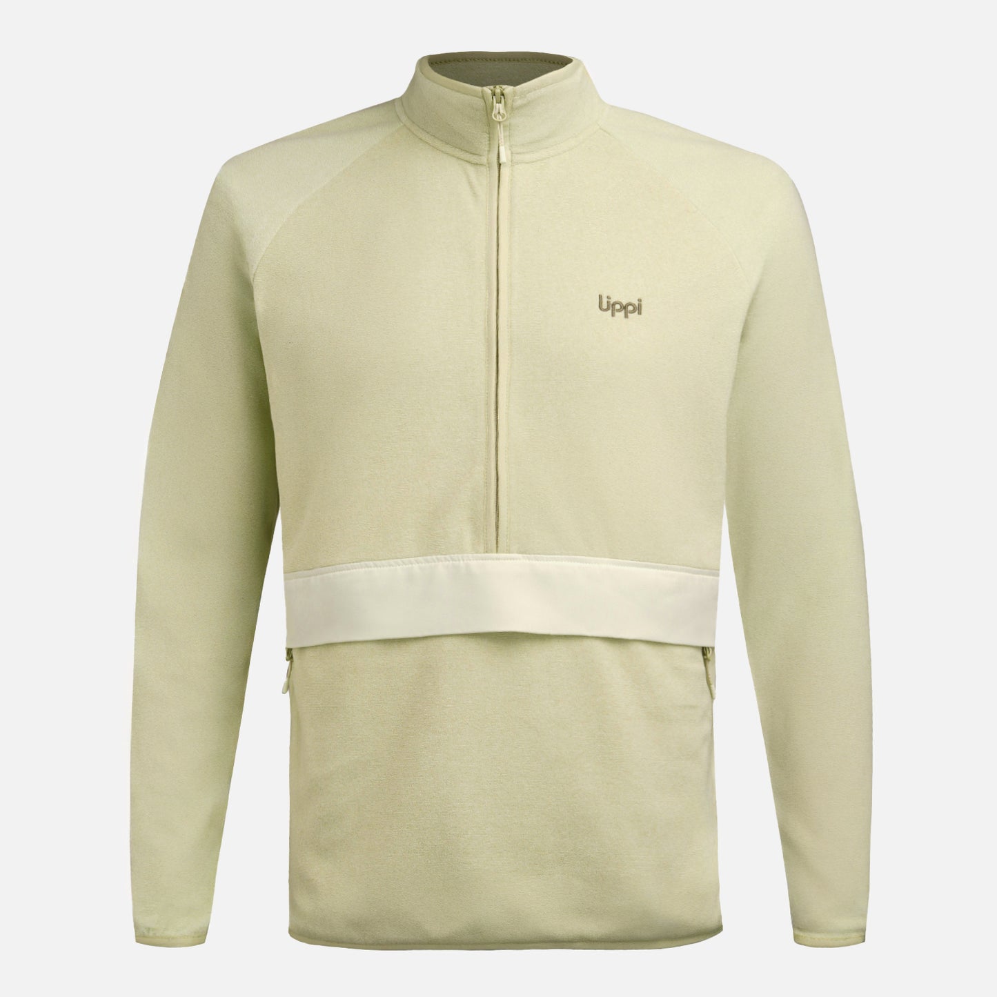 Polar Hombre Fireplace 1/4 Zip Sweatshirt Verde Claro Lippi