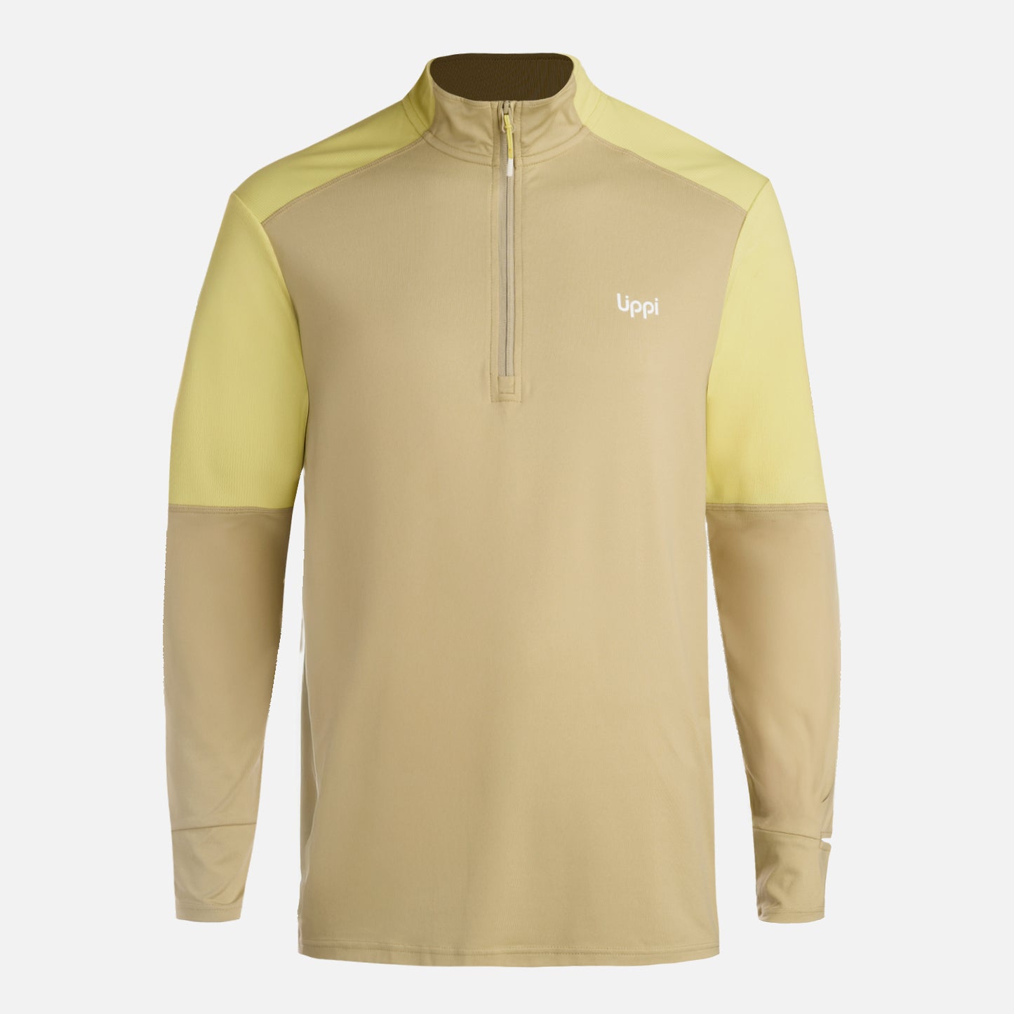 Polerón Hombre Puerto Trucco 1/4 Zip Verde Oliva Lippi