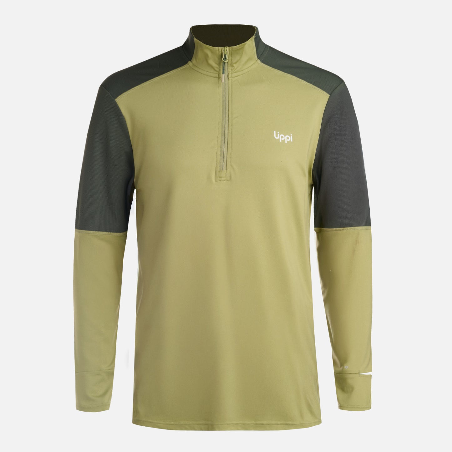Polerón Hombre Puerto Trucco 1/4 Zip Verde Lippi