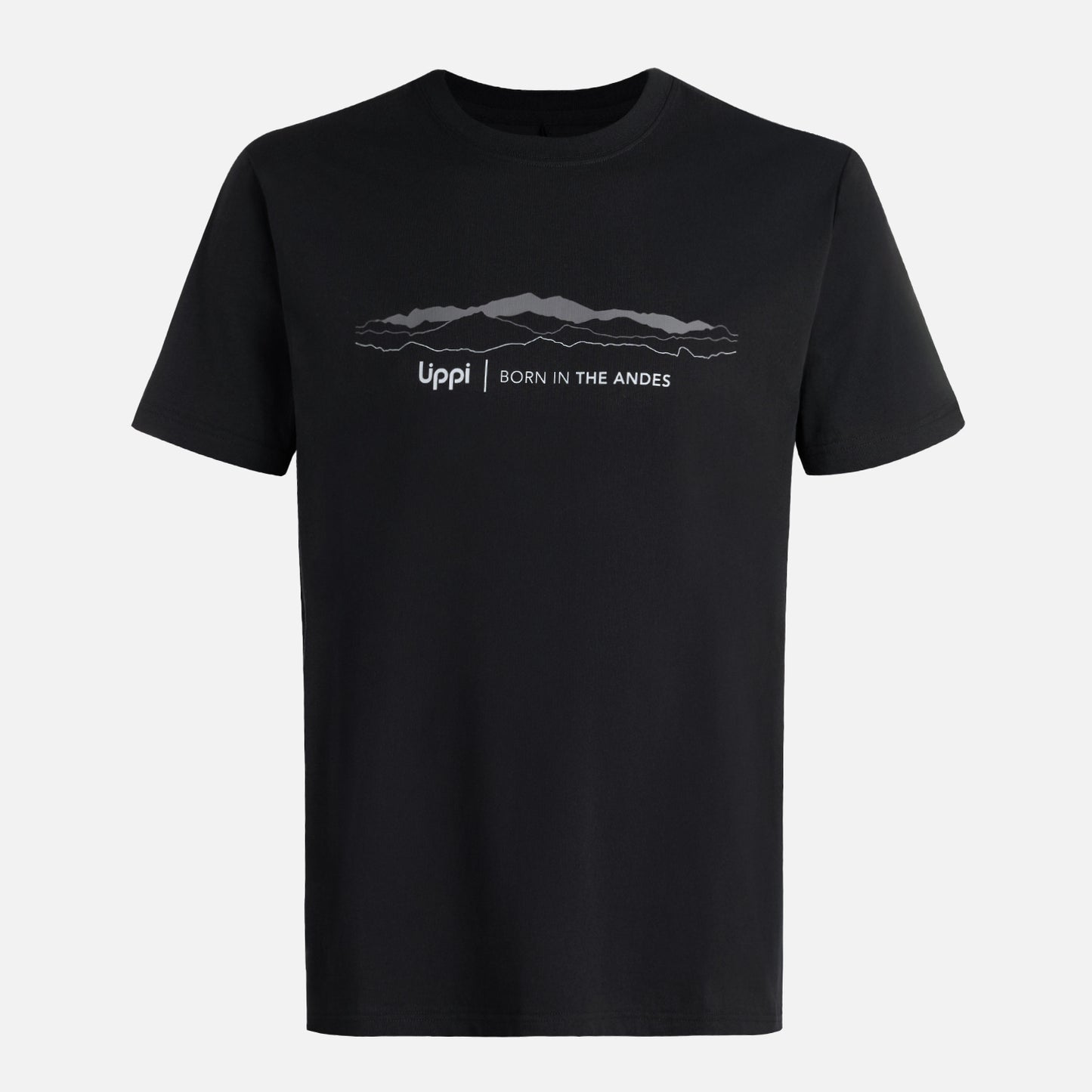 Polera Hombre Logo Lippi Front Print T-Shirt Negro Lippi