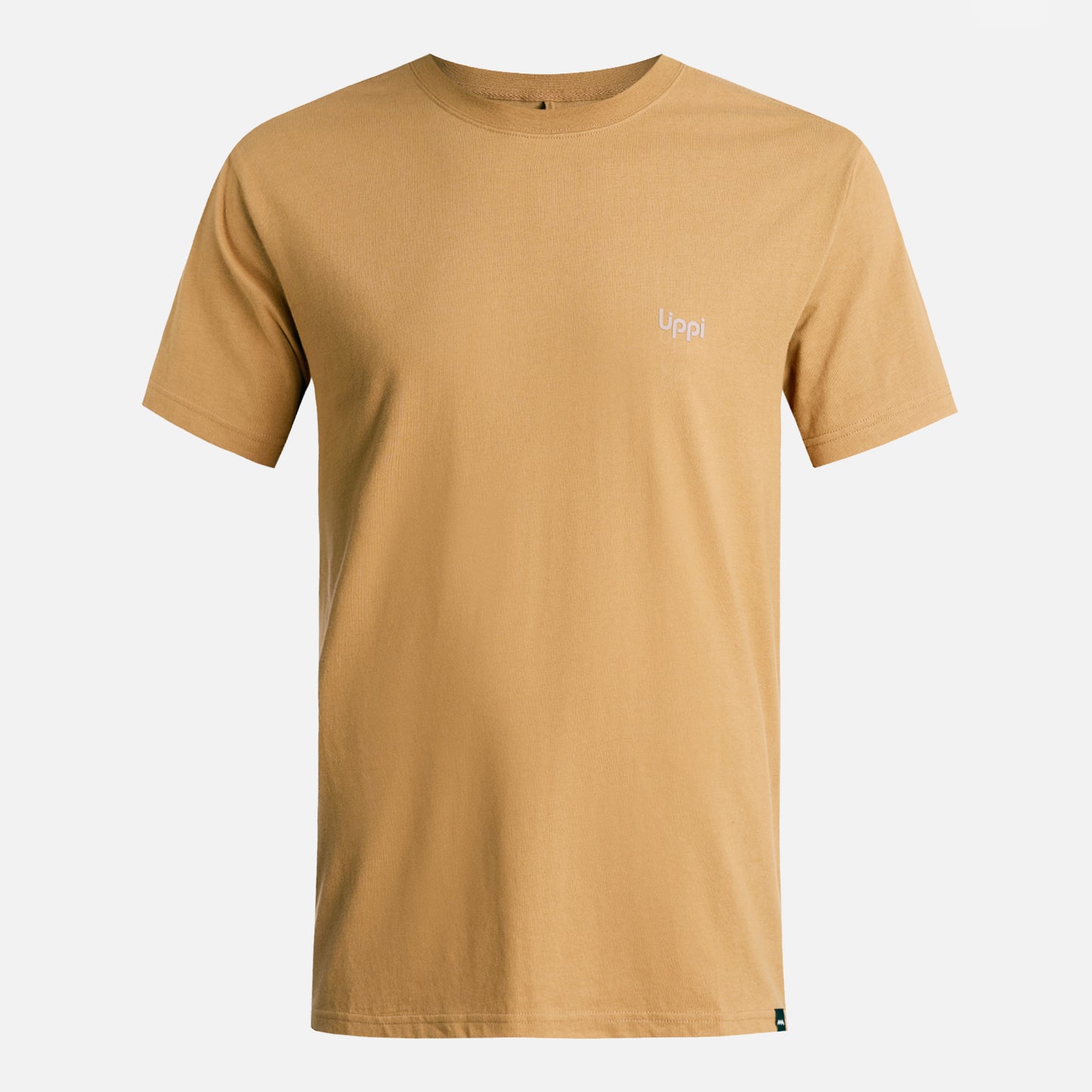 Polera Hombre Logo Lippi Back Print T-Shirt Camel Lippi