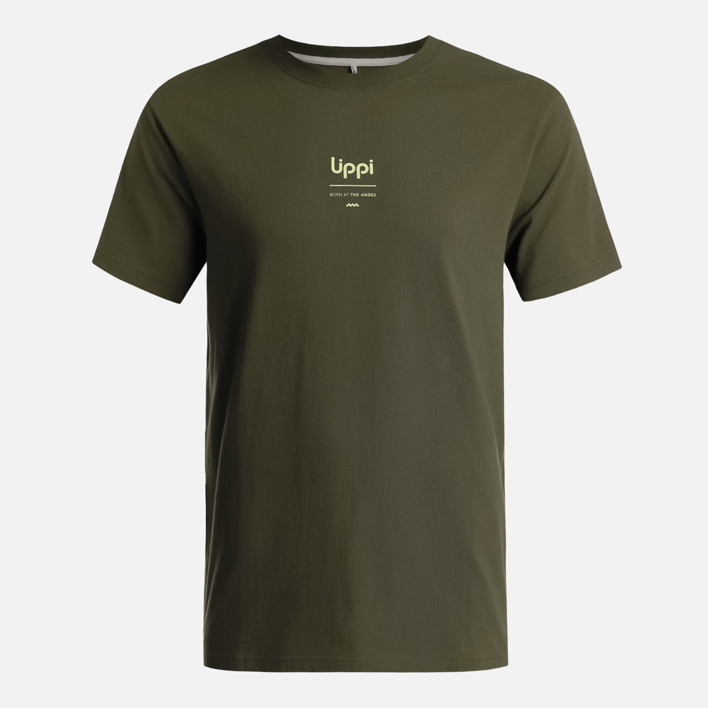 Polera Hombre Ulmo Mid Point Sorona T-Shirt Verde Musgo Lippi