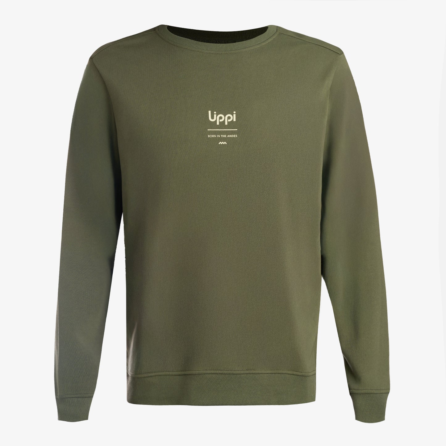 Polerón Hombre Ulmo Mid Point Crewneck Sweatshirt Verde Musgo Lippi