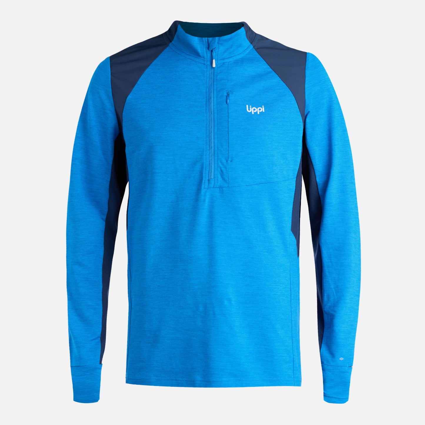 Polerón Hombre Egger 1/4 Zip Azulino Lippi