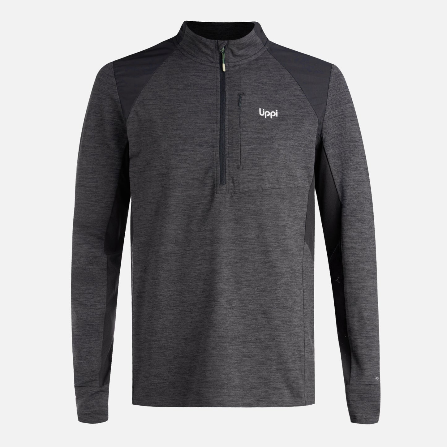 Polerón Hombre Egger 1/4 Zip Negro Lippi