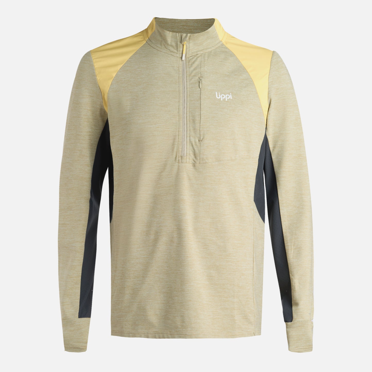 Polerón Hombre Egger 1/4 Zip Verde Manzana Lippi