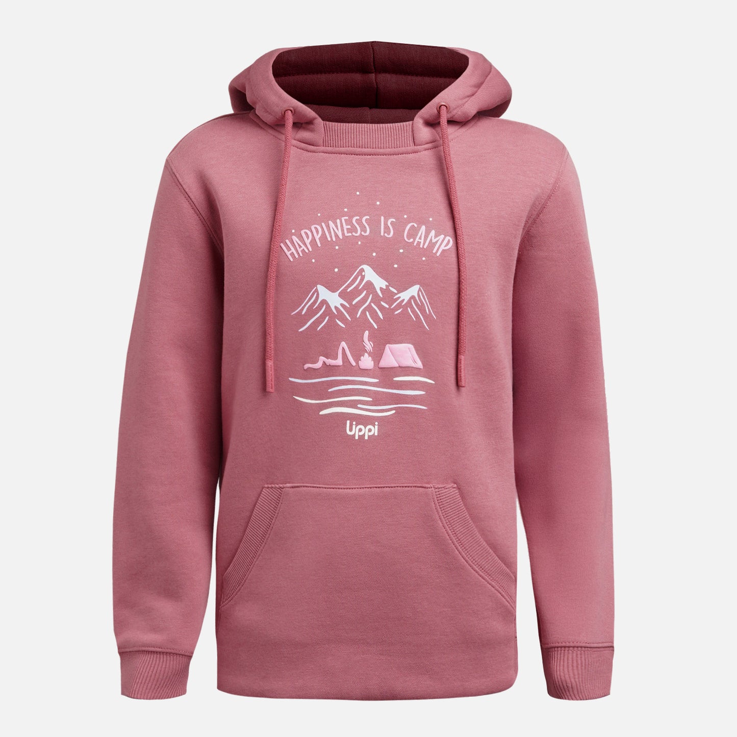 Polerón Niña Insigne Hoody Sweatshirt Rosa Oscuro Lippi