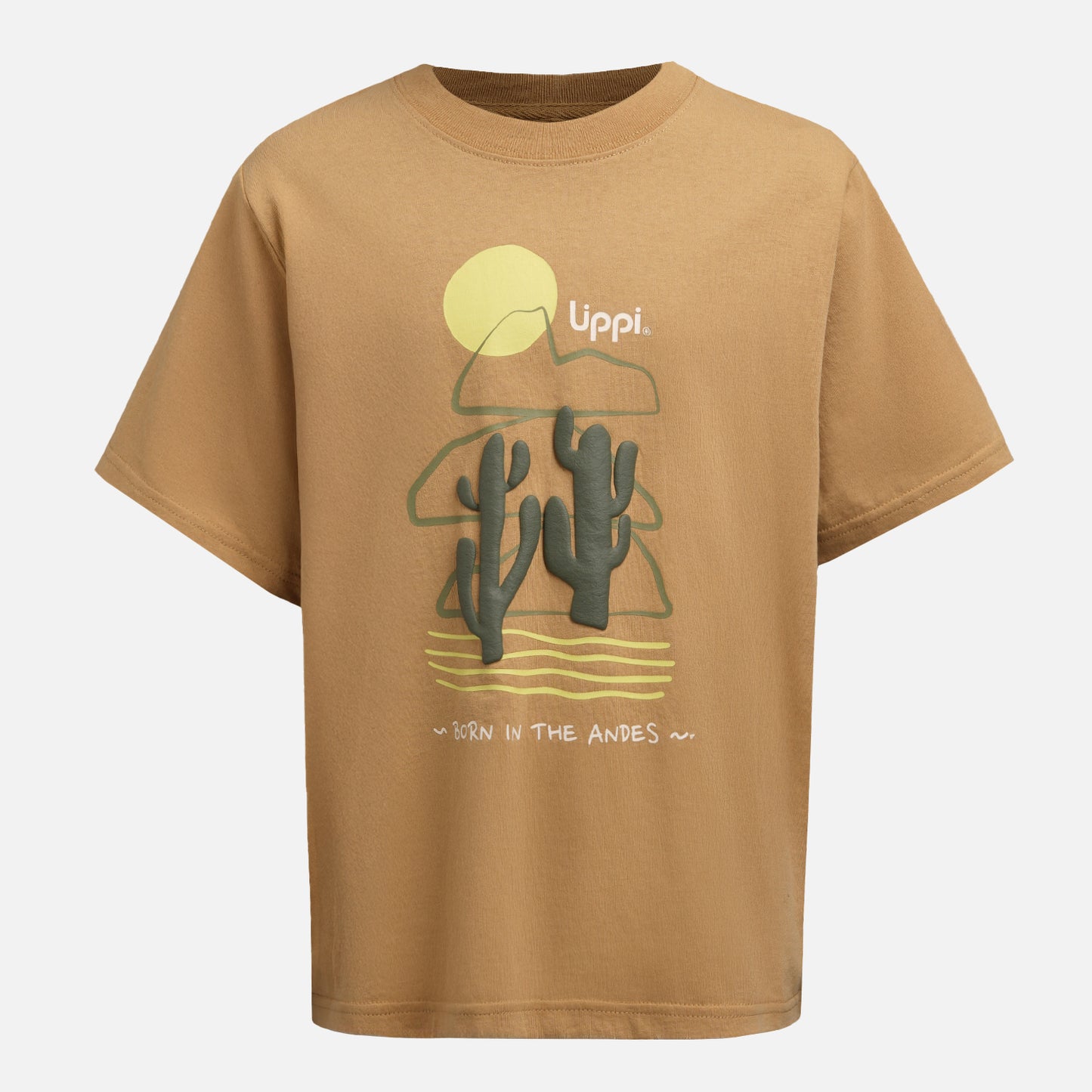 Polera Niño Desert Oversize T-Shirt Camel Lippi