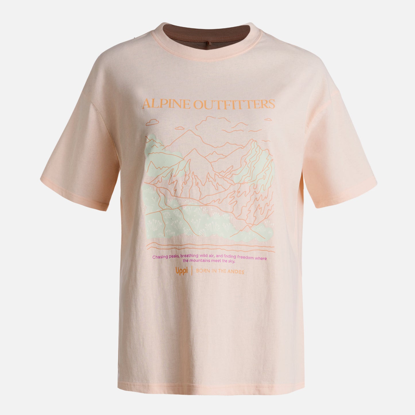 Polera Teen Girl Freedom Oversize T-Shirt Damasco Lippi