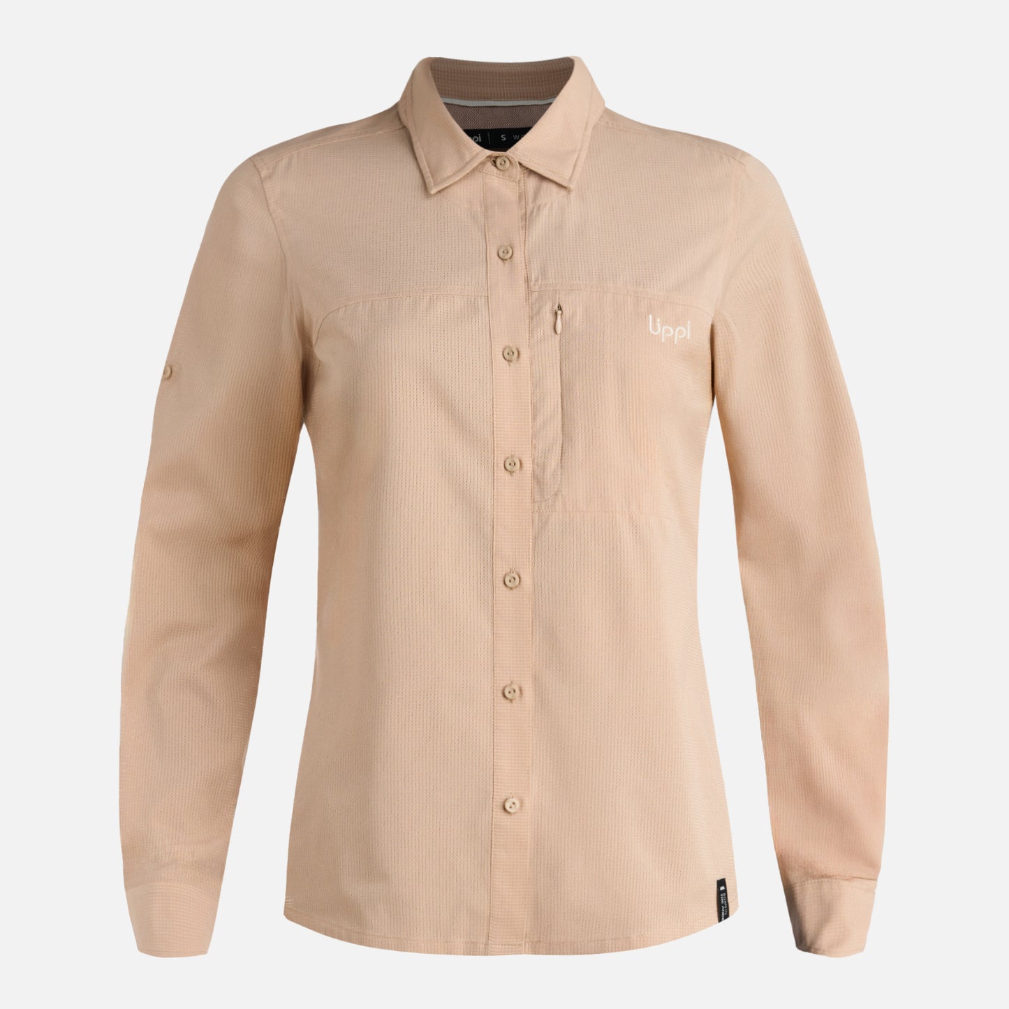 Camisa Mujer Rosselot Long Sleeve Q-Dry Shirt Beige Lippi