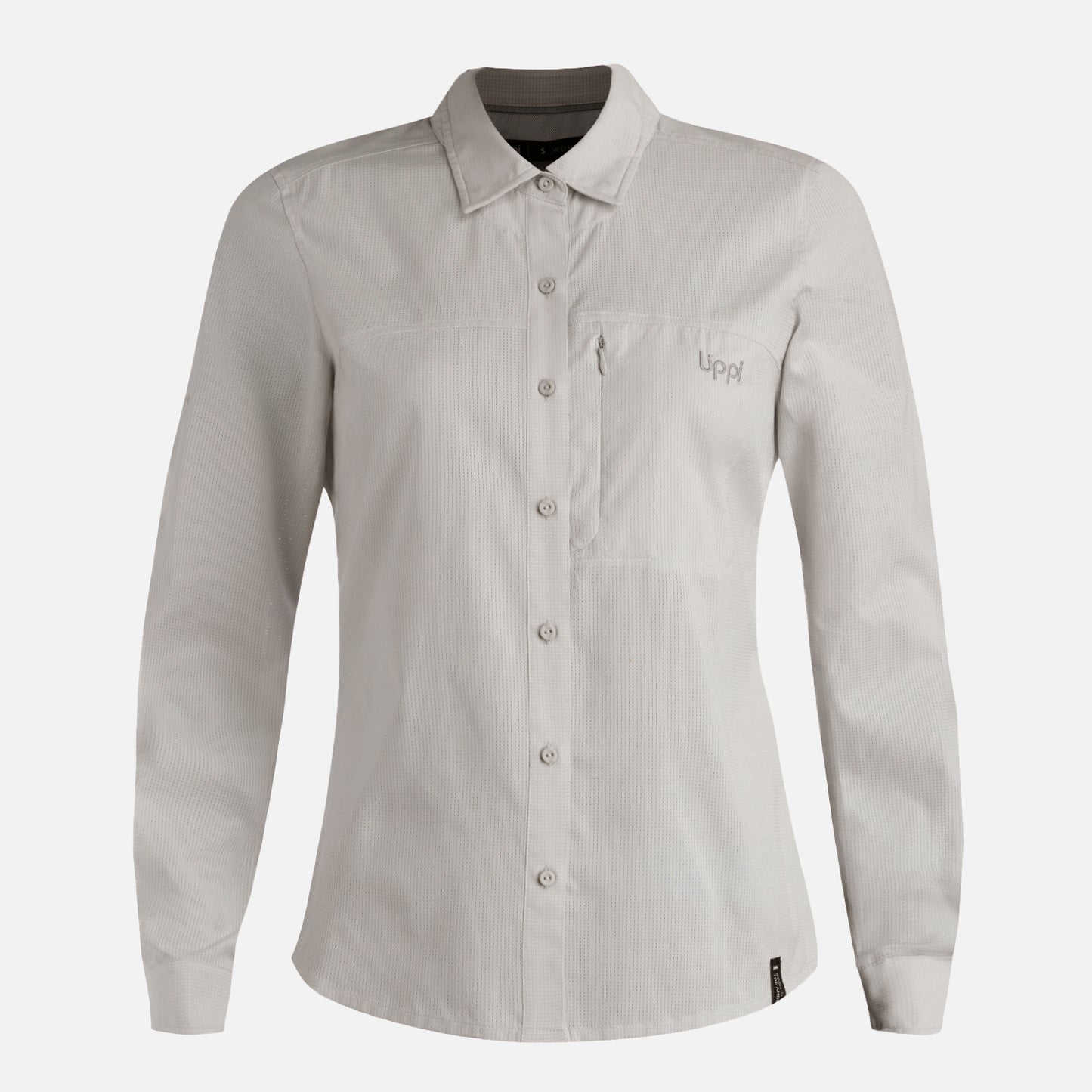 Camisa Mujer Rosselot Long Sleeve Q-Dry Shirt Gris Claro Lippi