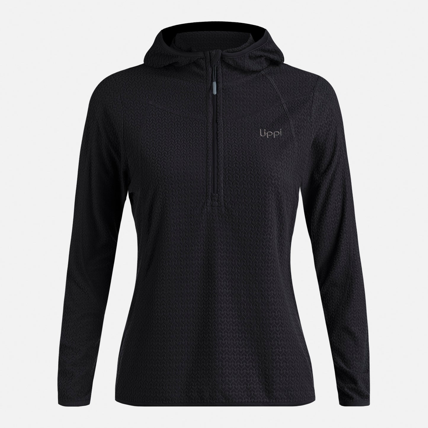 Polerón Mujer Jacaranda Nano-F 1/4 Zip Hoody Negro Lippi