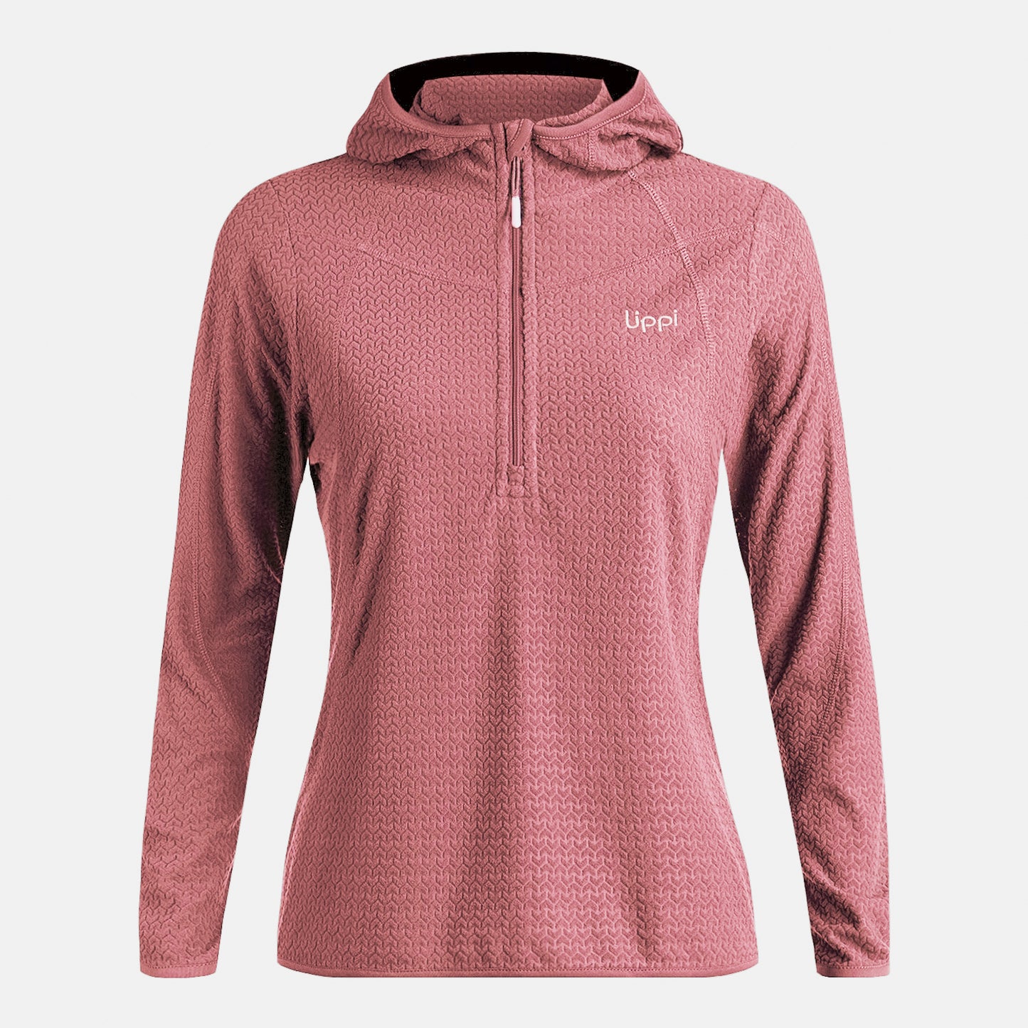 Polerón Mujer Jacaranda Nano-F 1/4 Zip Hoody Rosa Oscuro Lippi