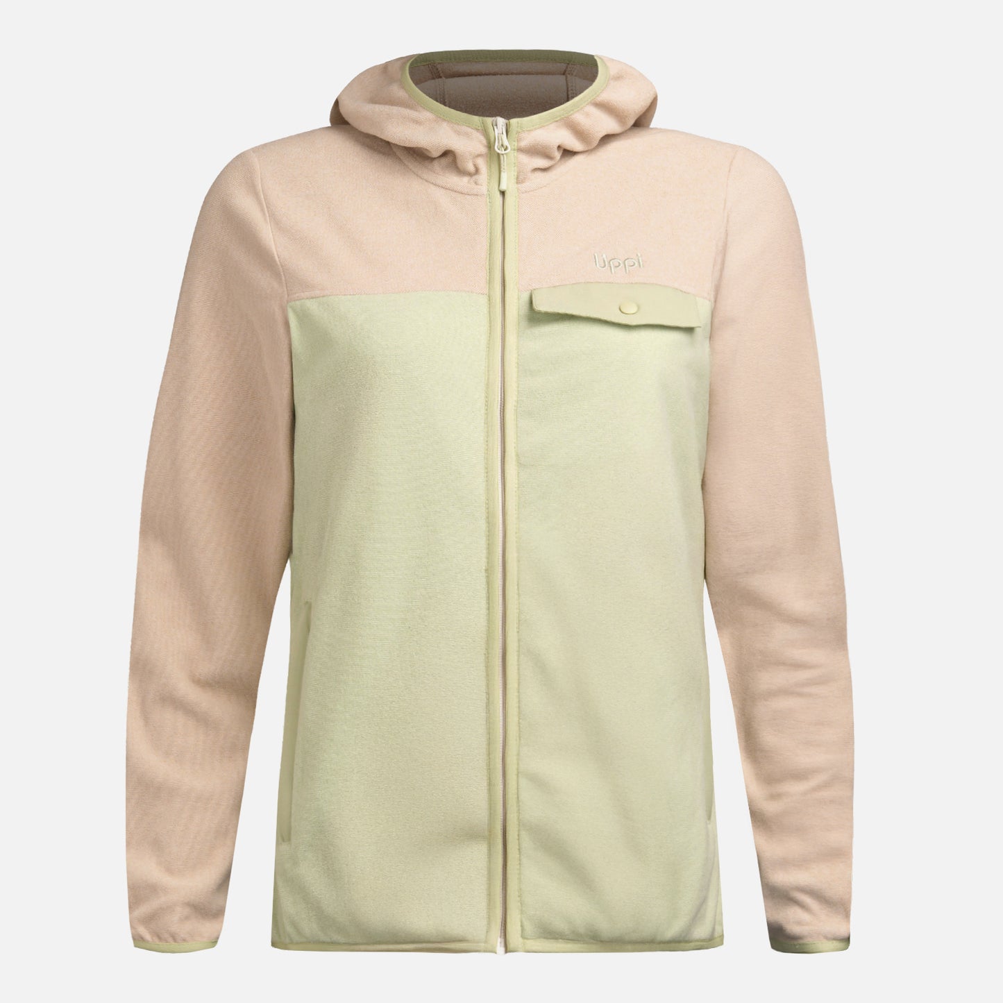 Polar Mujer Fireplace Full Zip Hoody Sweatshirt Crema Lippi