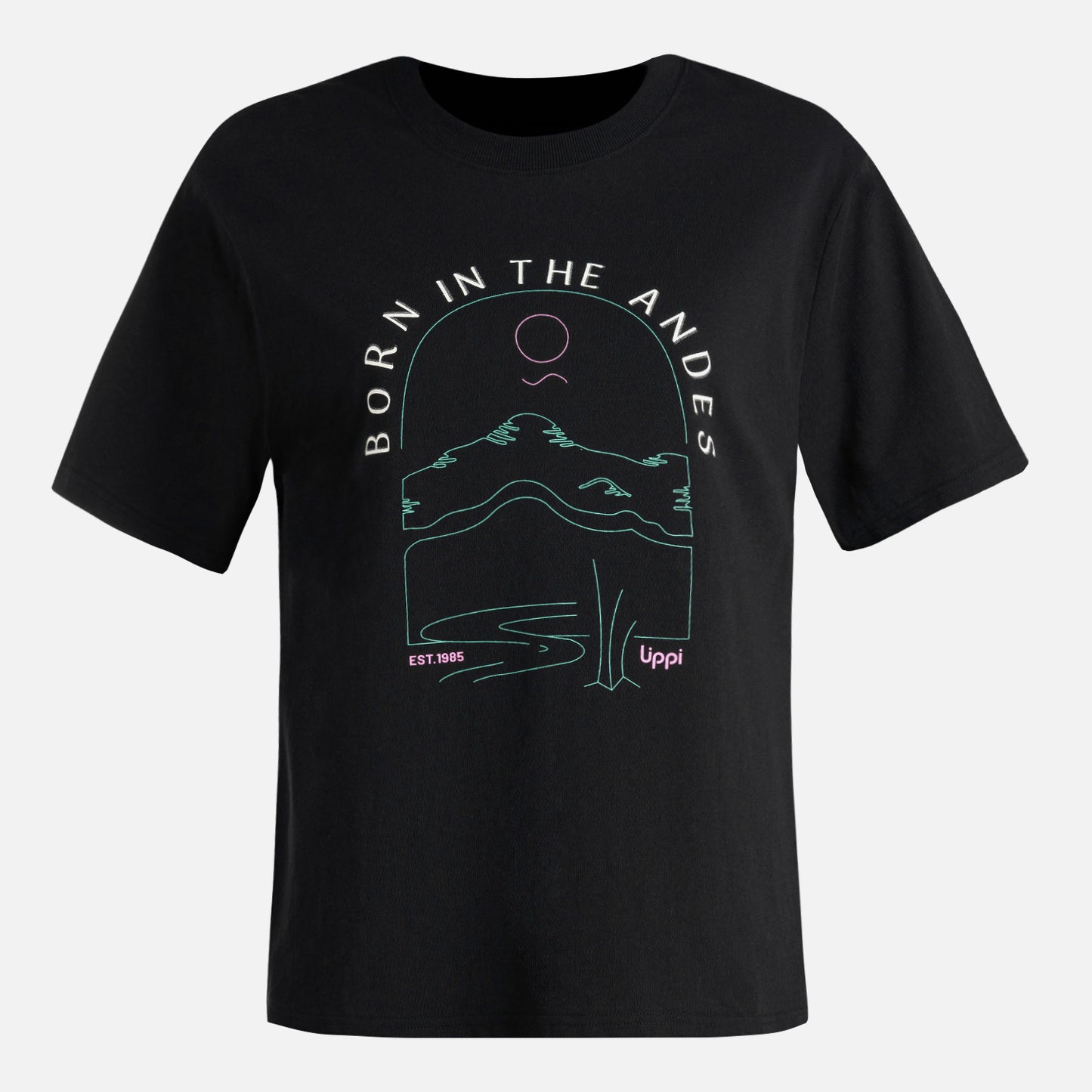 Polera Mujer Logo Lippi T-shirt Negro Lippi