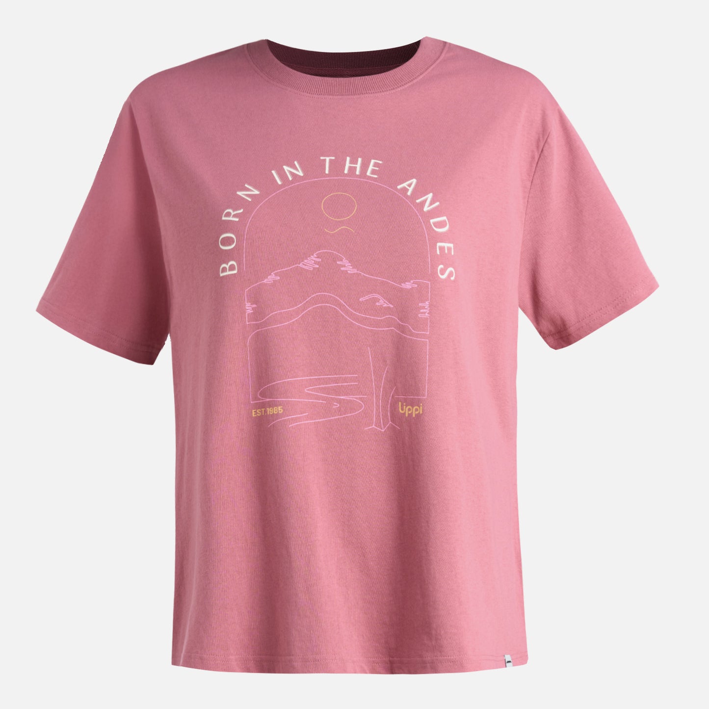 Polera Mujer Logo Lippi T-shirt Rosa Oscuro Lippi