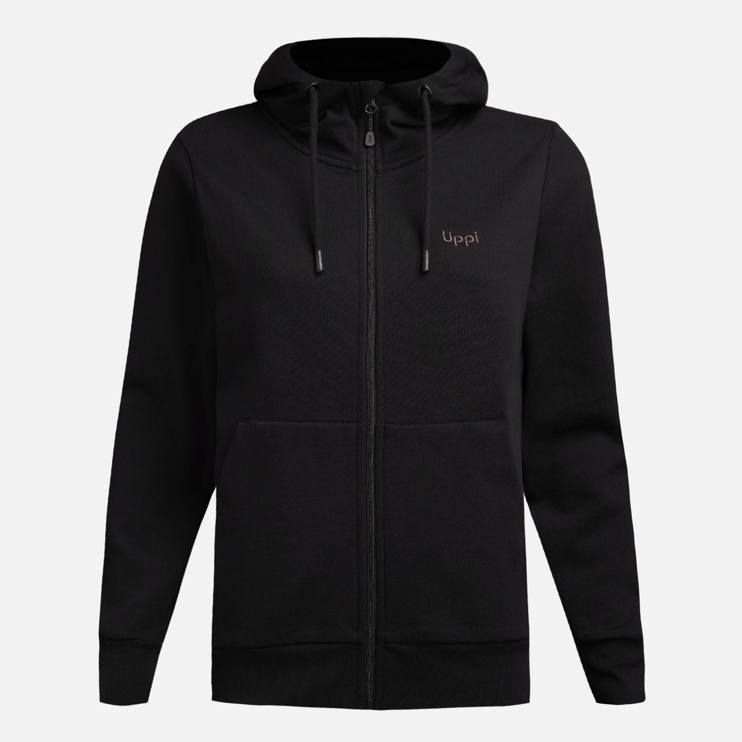 Polerón Mujer Ulmo Light Full Zip Hoody Sweatshirt Negro Lippi