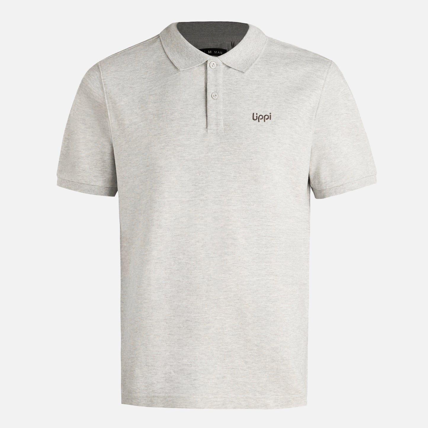 Polera Hombre First Class Elastic Polo Melange Gris Lippi