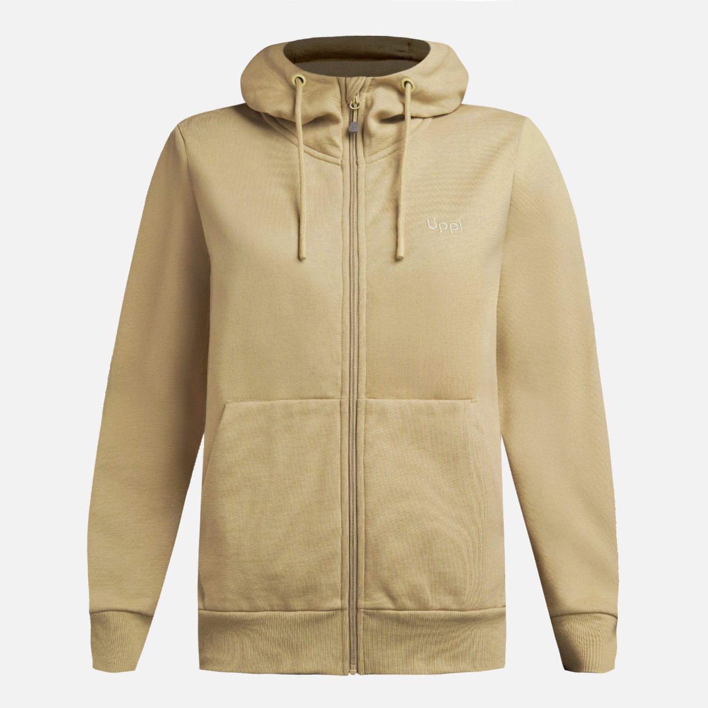 Polerón Mujer Ulmo Full Zip Hoody Sweatshirt Verde Oliva Lippi