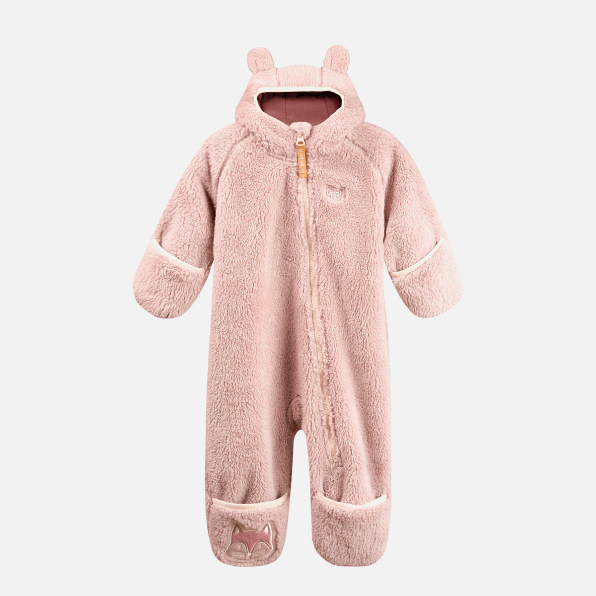 Enterito Baby Girl Bear Shaggy-Pro Onesie Rosa Claro Lippi