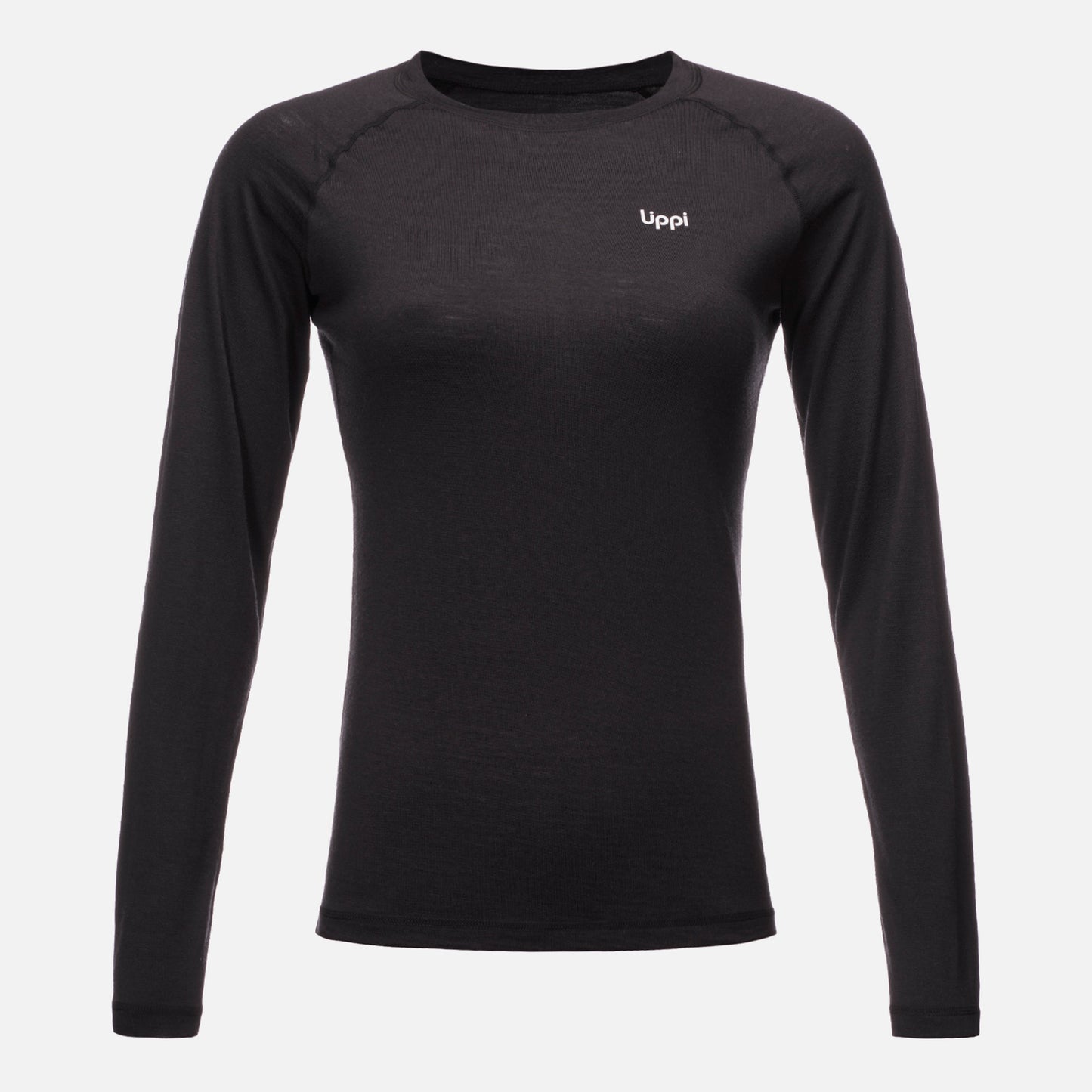 Primera Capa Mujer Skintec Merino Top Negro Lippi