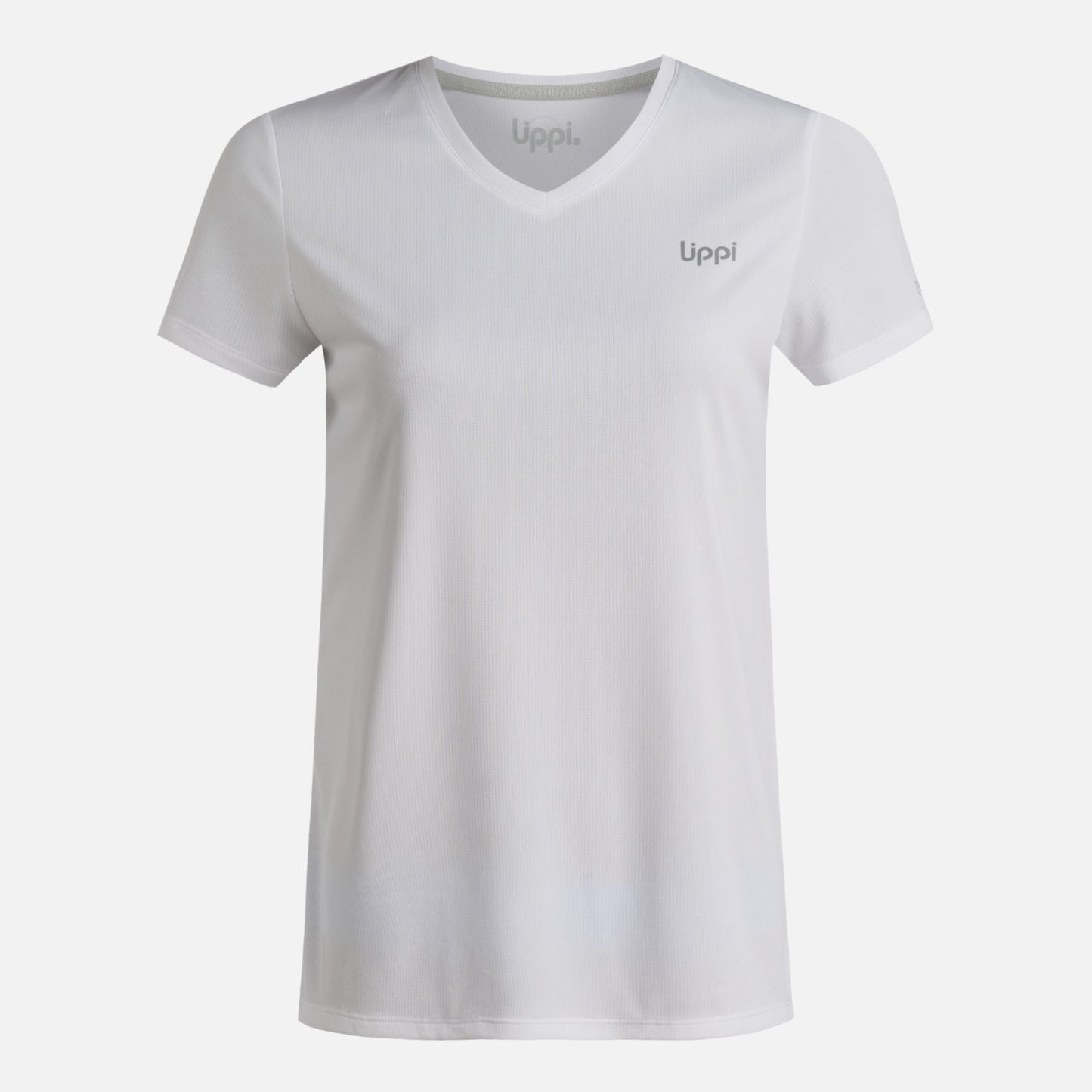 Polera Mujer Core V-Neck Q-Dry T-Shirt Blanco Lippi