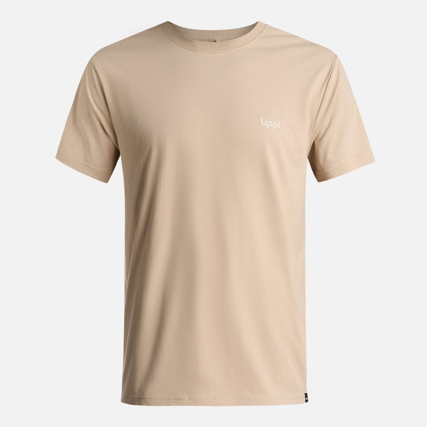 Polera Hombre Logo Lippi Back Print T-Shirt Taupe Lippi