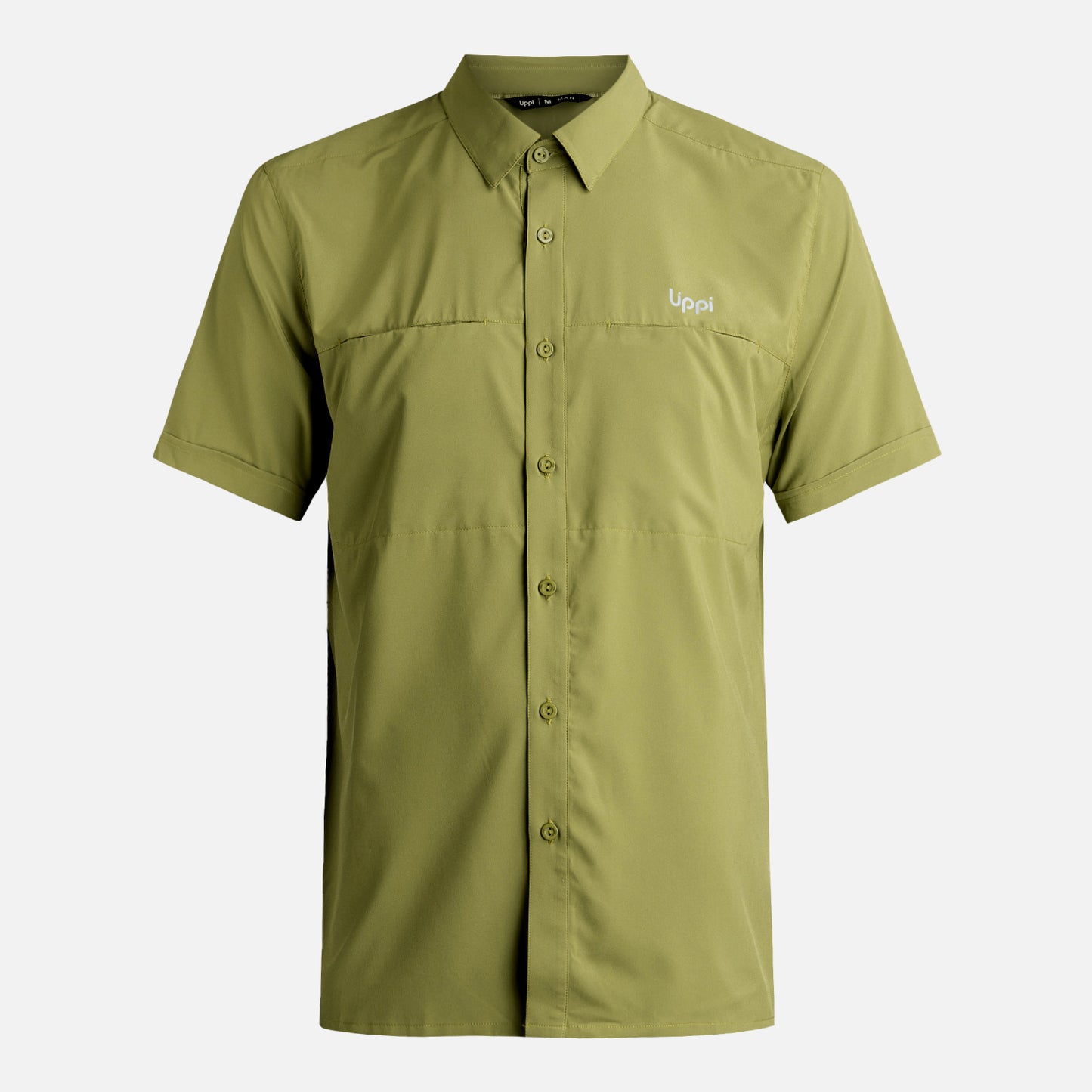 Camisa Hombre Wallace Short Sleeve Q-dry Shirt Verde Lippi
