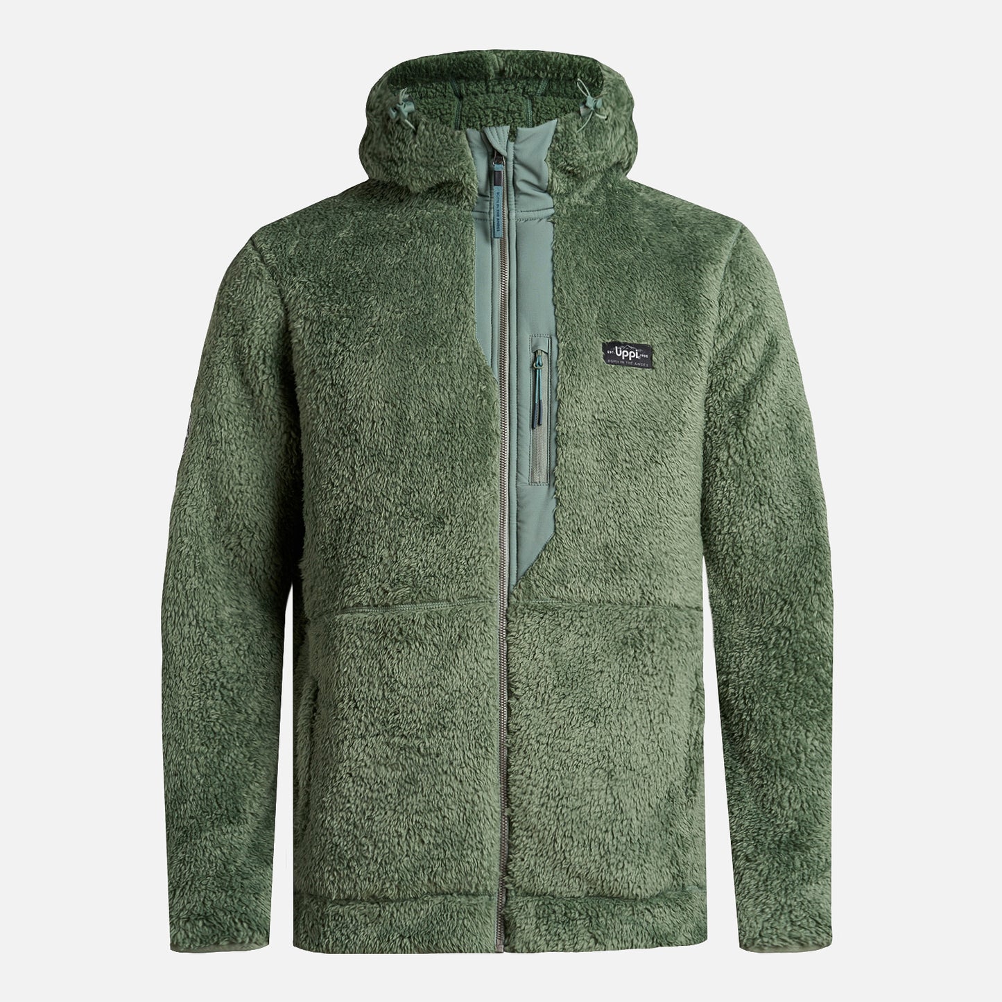 Polar Hombre Bear Shaggy-Pro Hoody Jacket Jade Oscuro Lippi