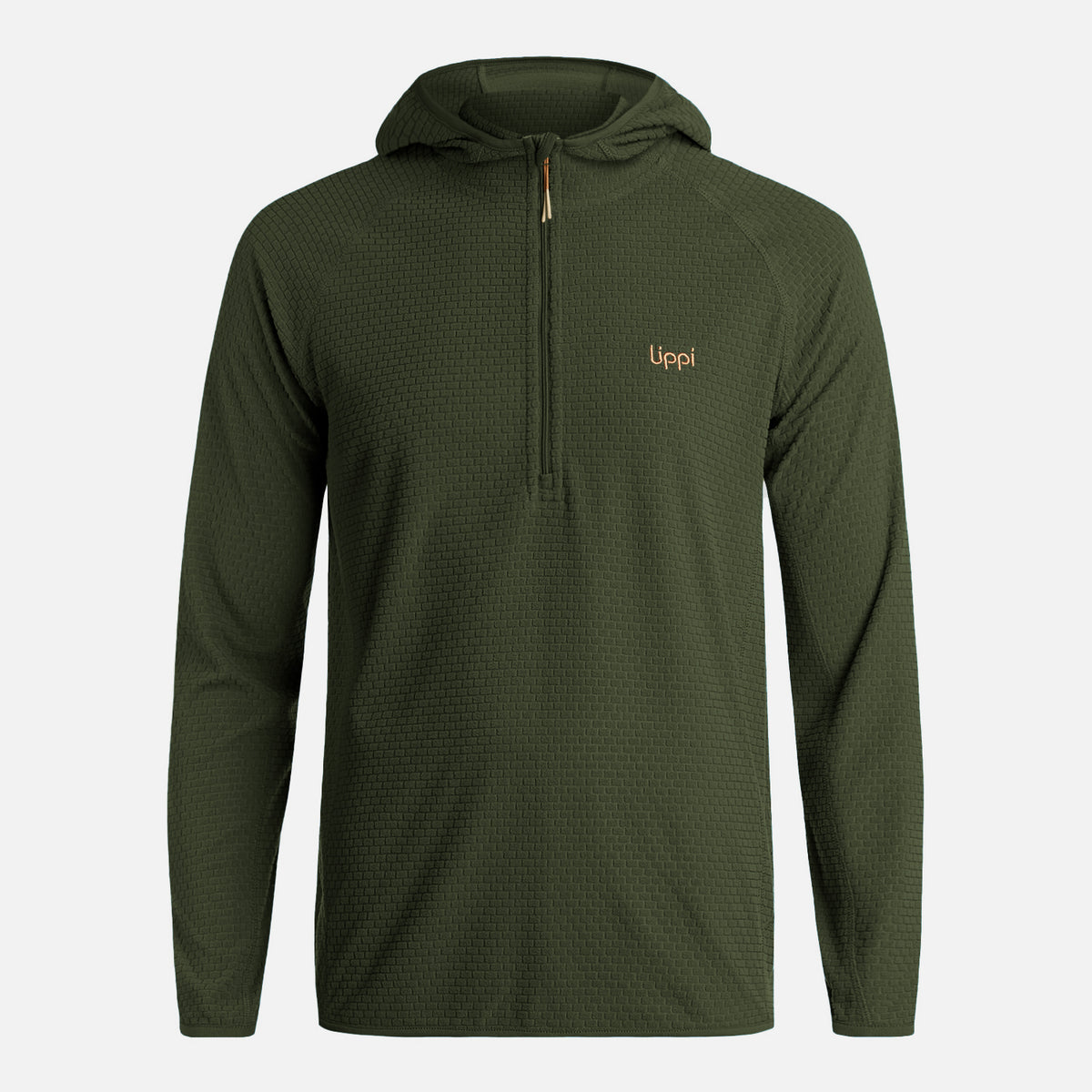 Polerón Hombre Jacaranda Nano-F 14 Zip Hoody Verde Militar Lippi