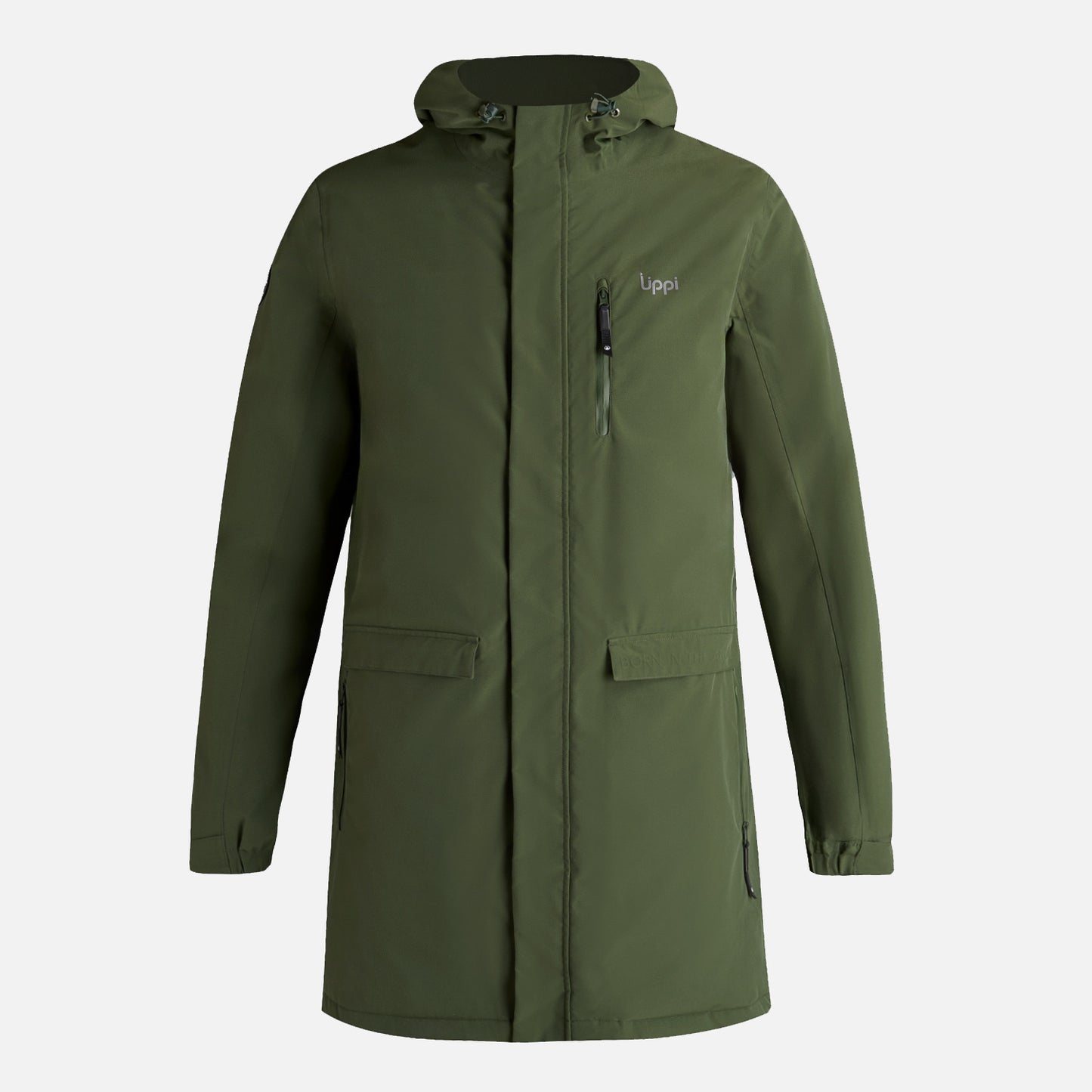 Chaqueta Hombre Mountains Live B-Dry Down Long Jacket Verde Militar Lippi