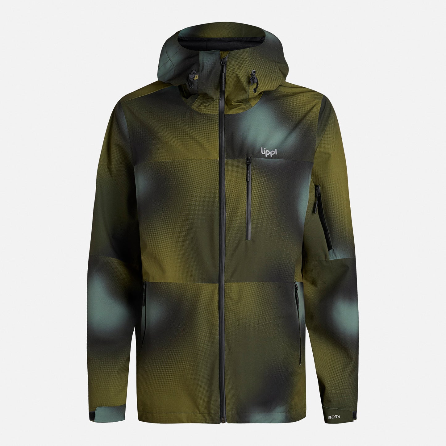 Chaqueta Hombre Sierra Nevada B-Dry Light Hoody Jacket Print Verde Lippi