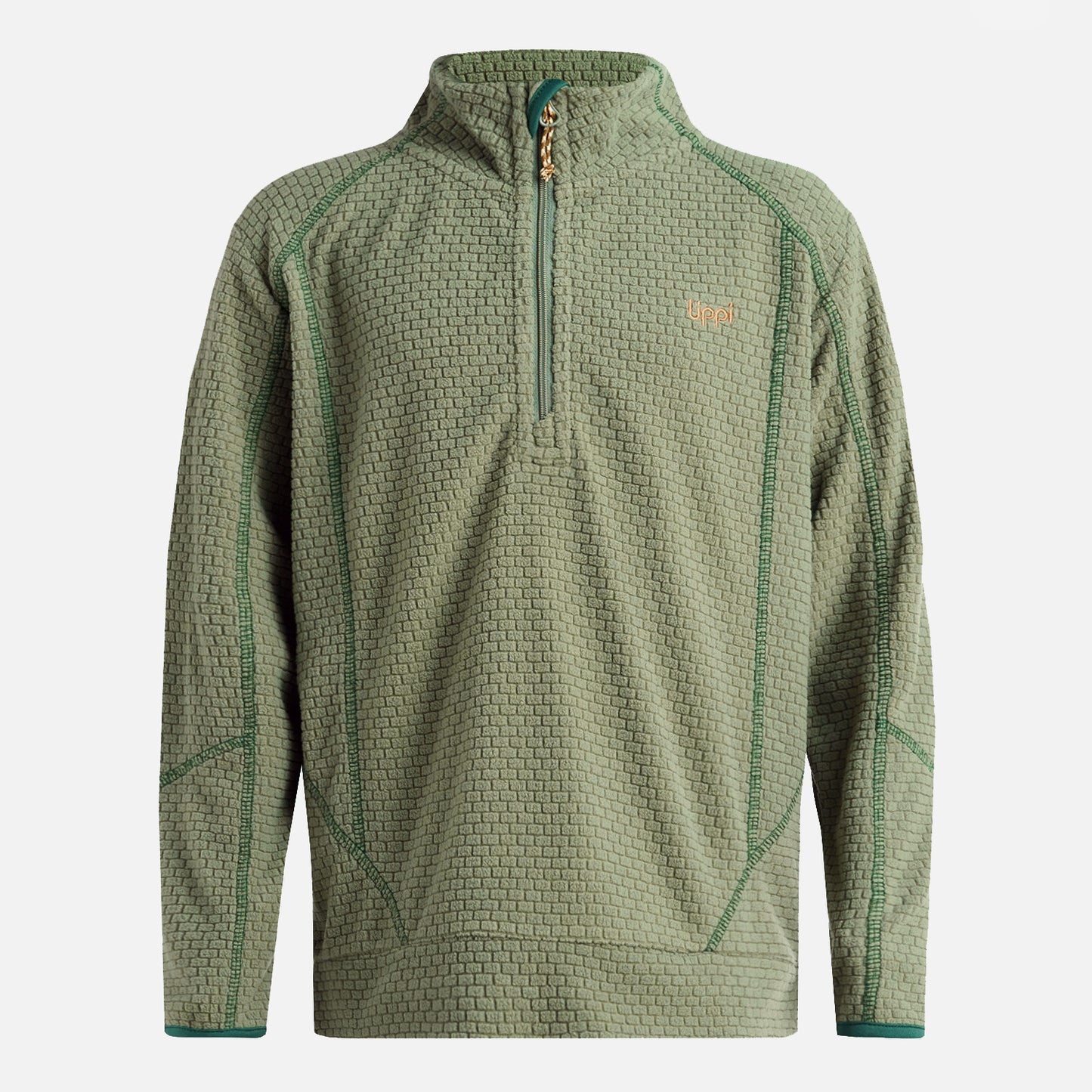 Polerón Niño Saltamontes Nano-F 14 Zip Jade Oscuro Lippi