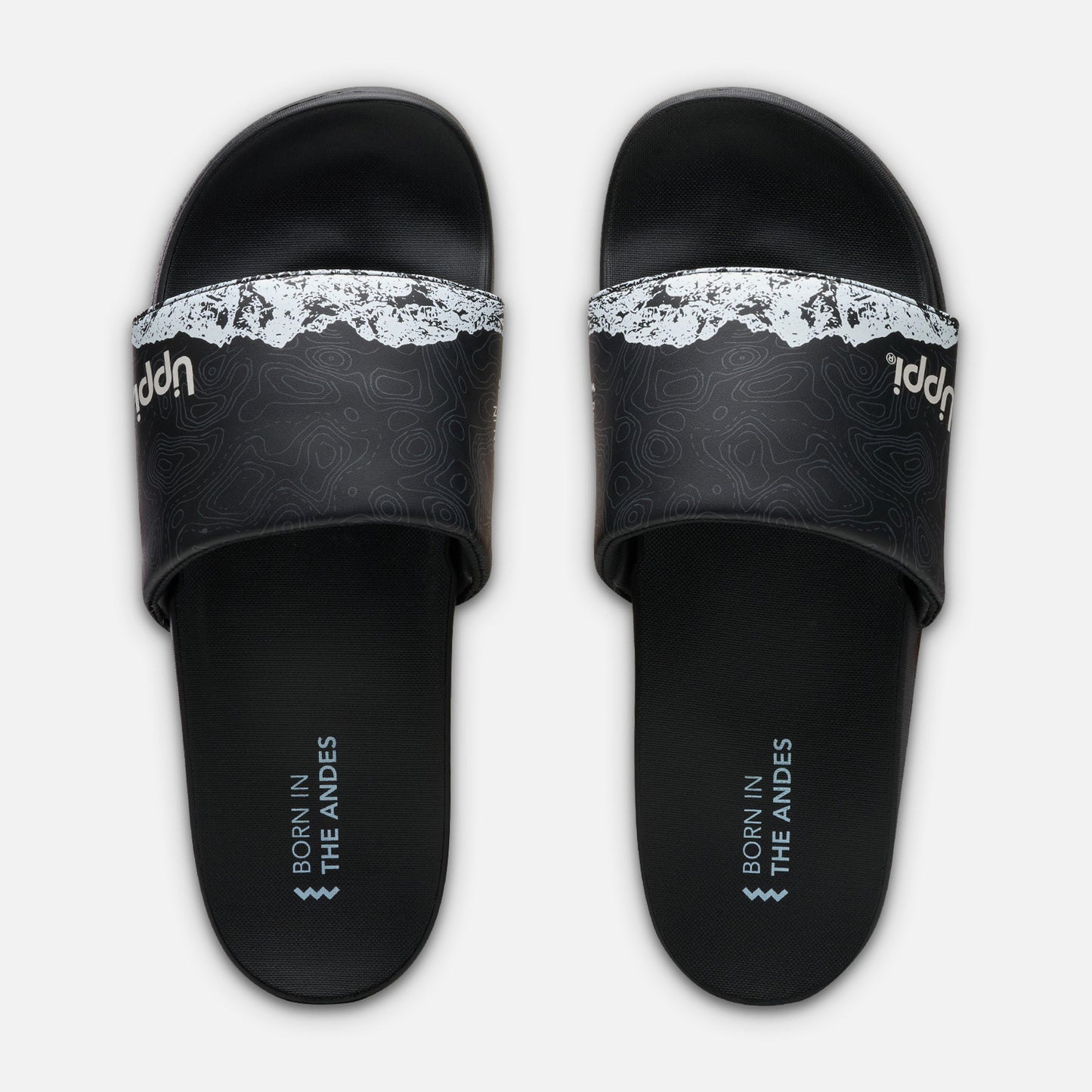Sandalia Hombre Insigne Slide Print Negro Lippi