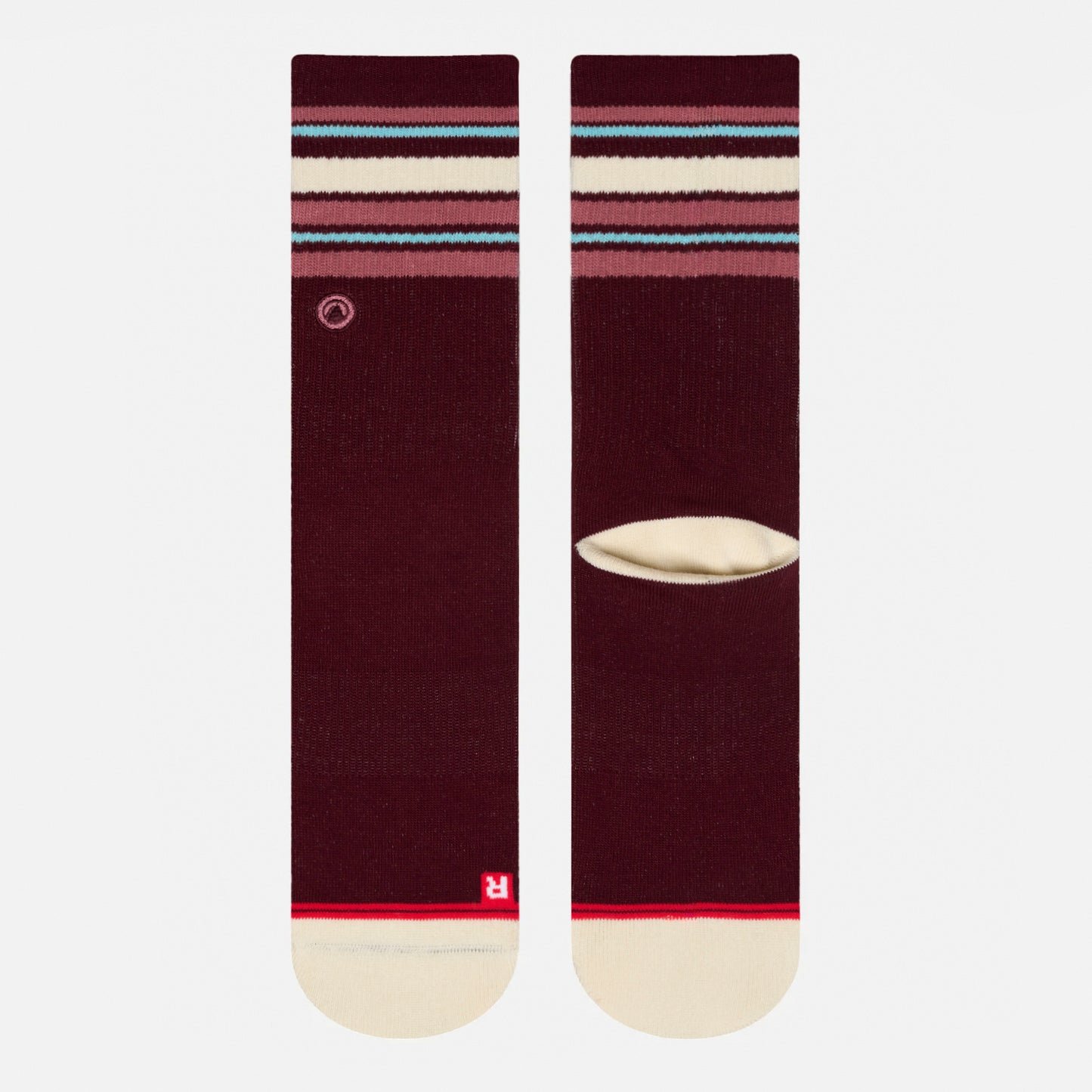 Calcetines Mujer Duo Travel Walk Classic Vino Petroleo Oscuro Lippi