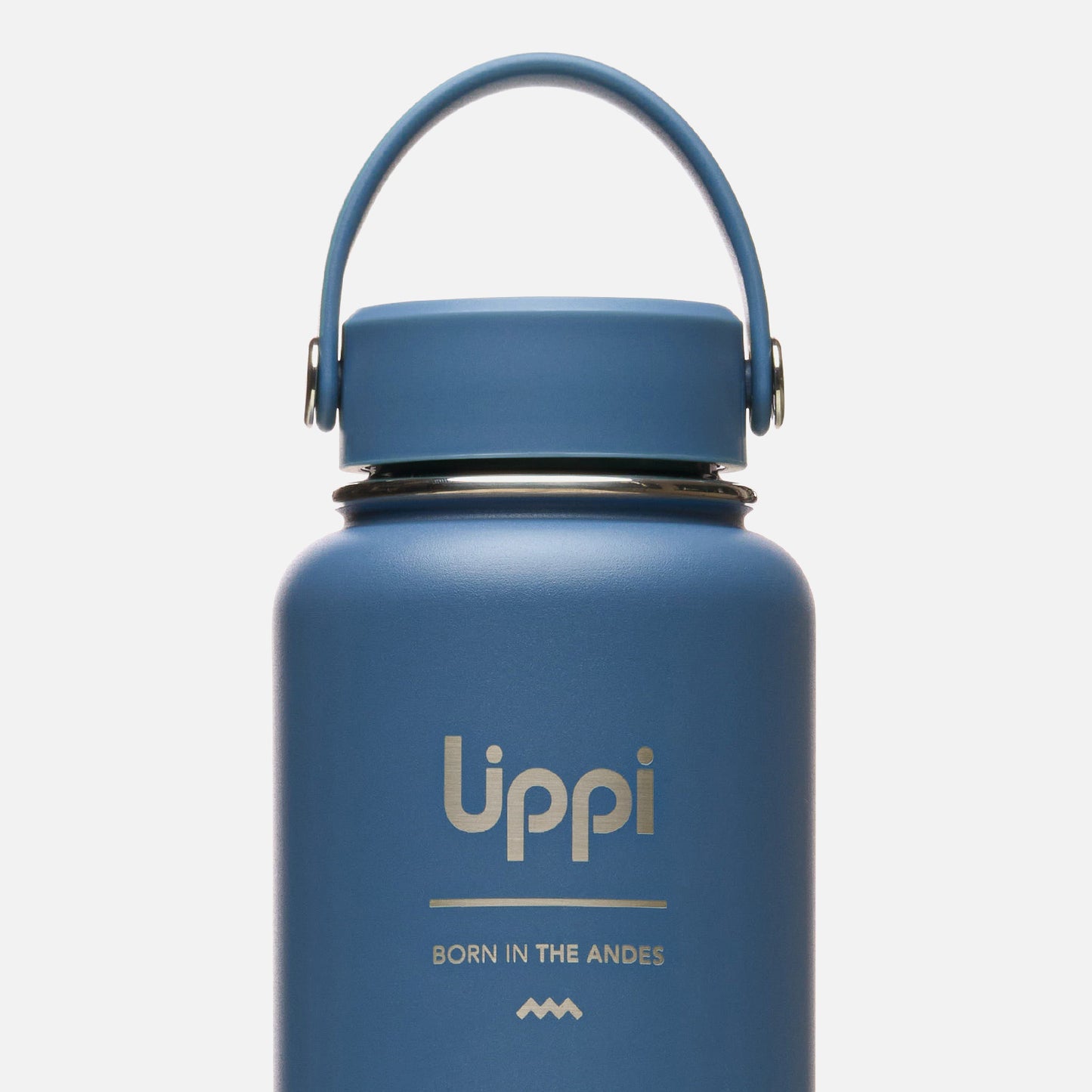 Botella Light Steel Wide Top Bottle 950 ML Azul Marino Lippi