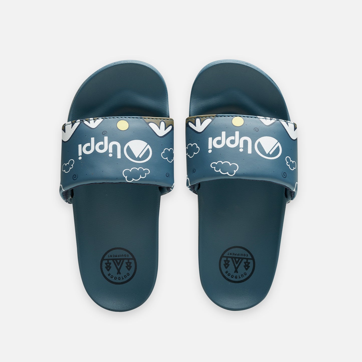 Sandalia Niño Insigne Slide Kids Azul Cielo Lippi